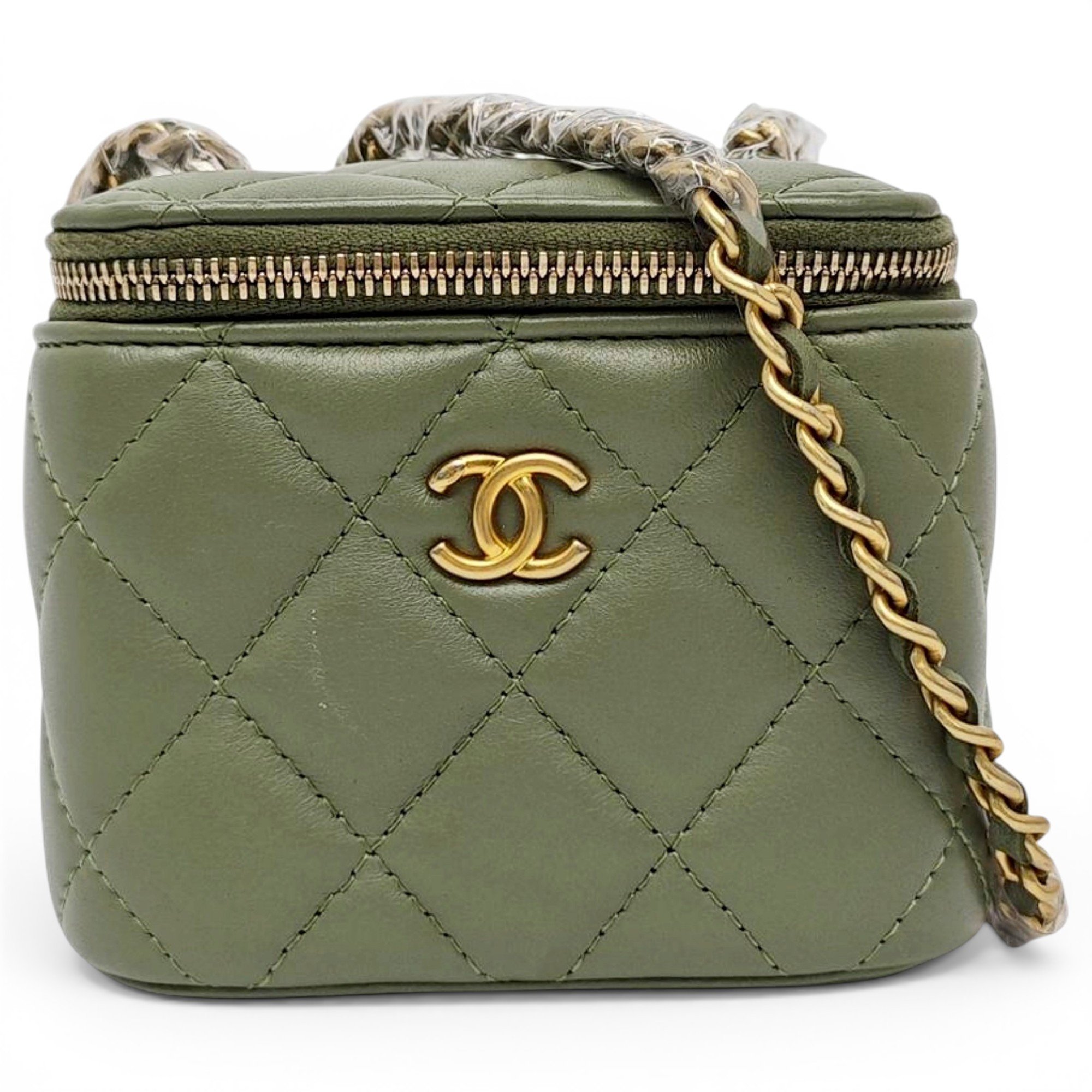 Trendy CC Vanity leather handbag