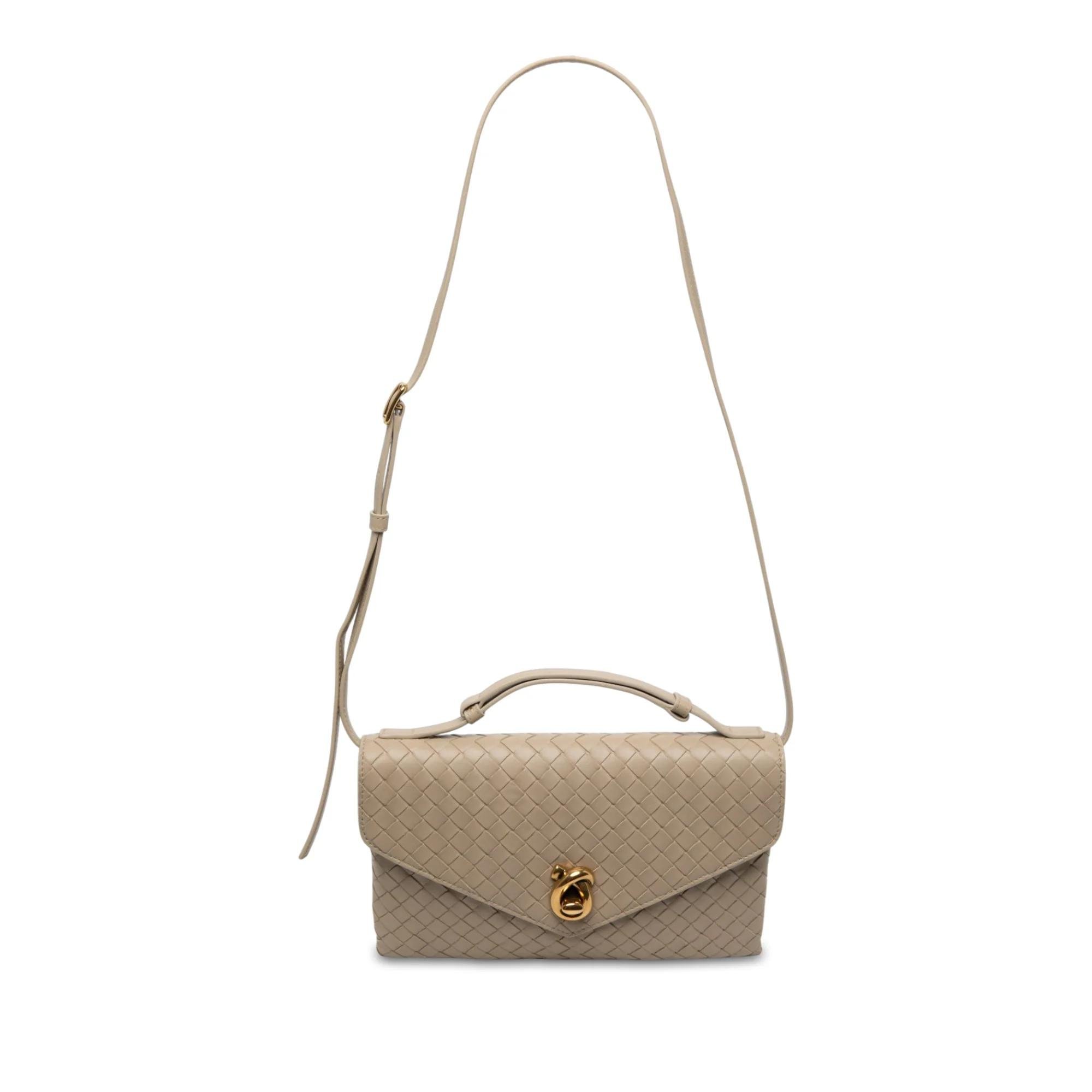 Knot leather handbag