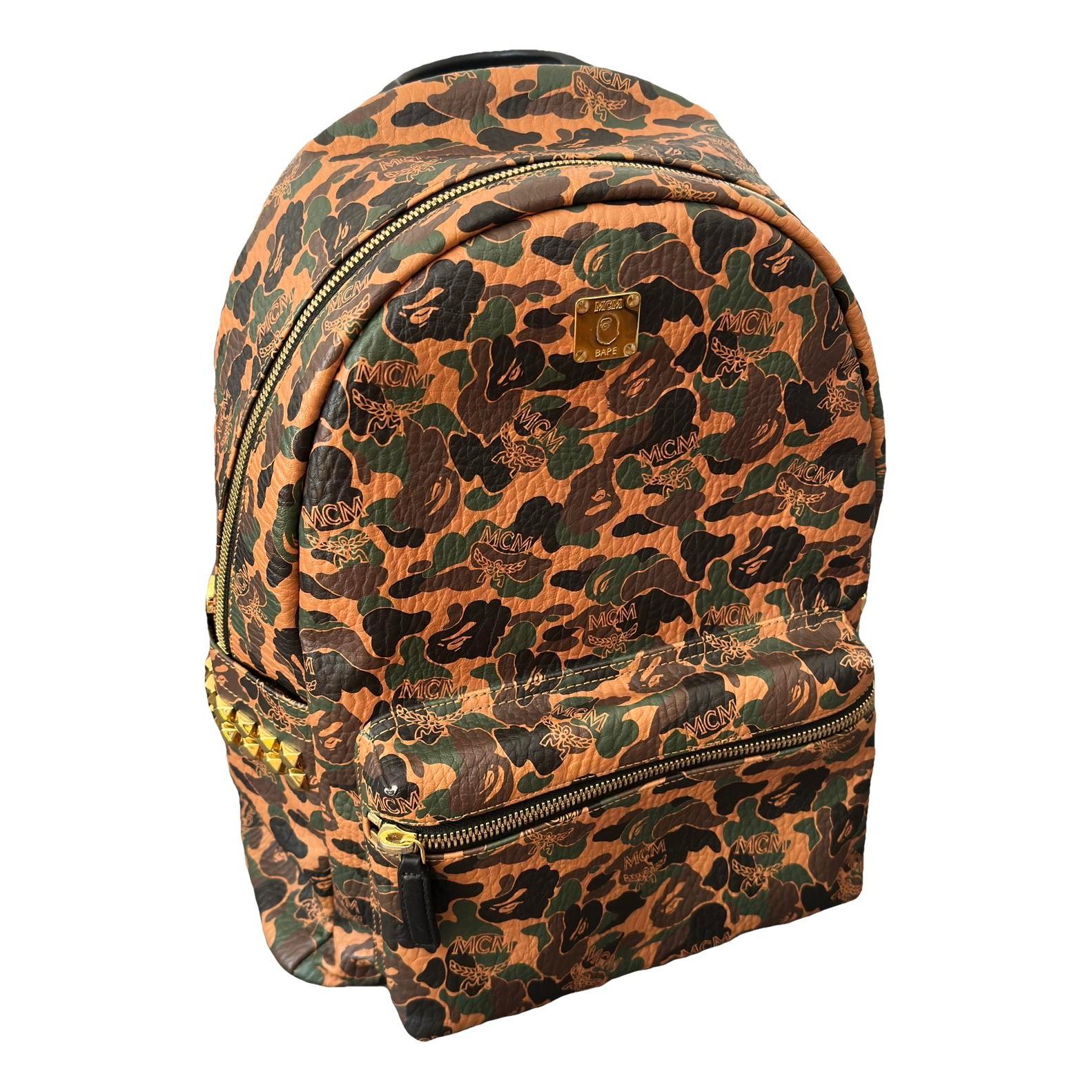 Leather backpack