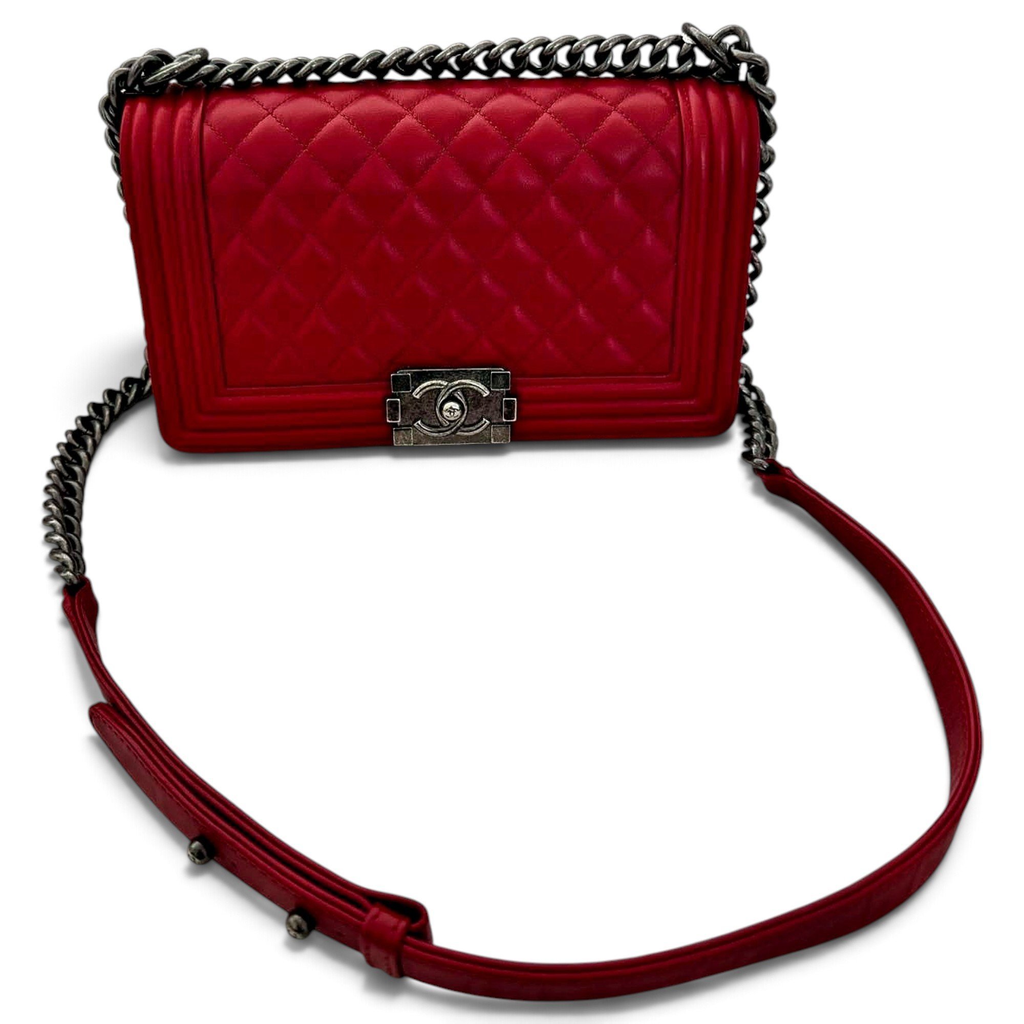 Boy leather crossbody bag