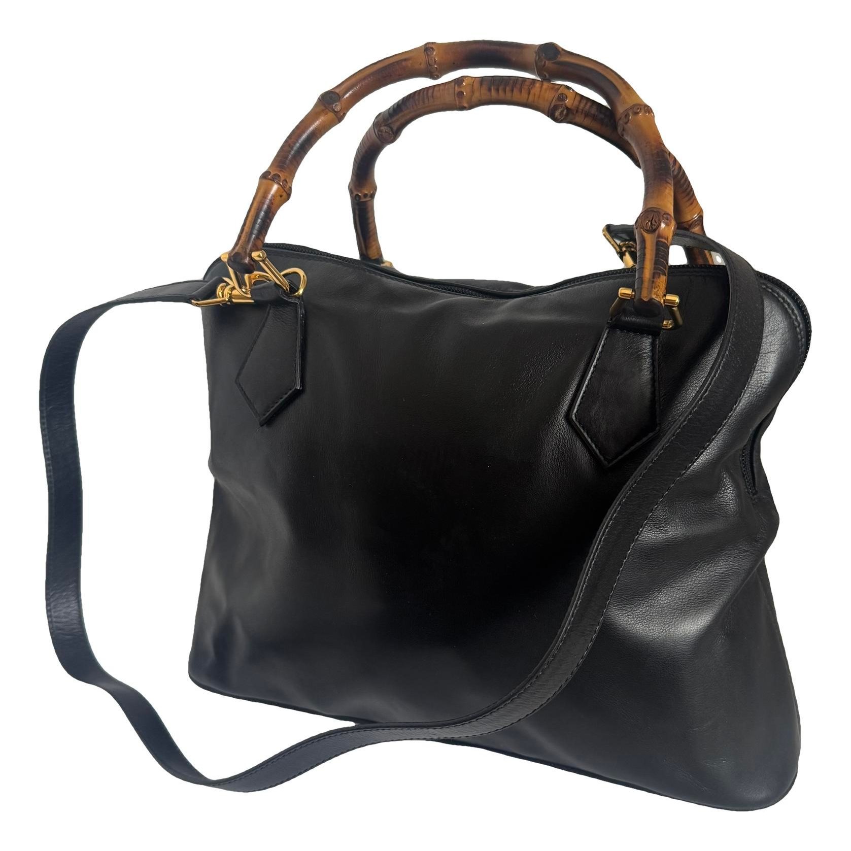 Bamboo leather satchel
