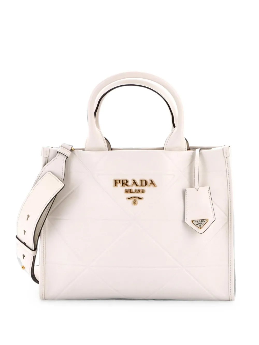 Symbole Shopper Embossed Leather Small tote bag