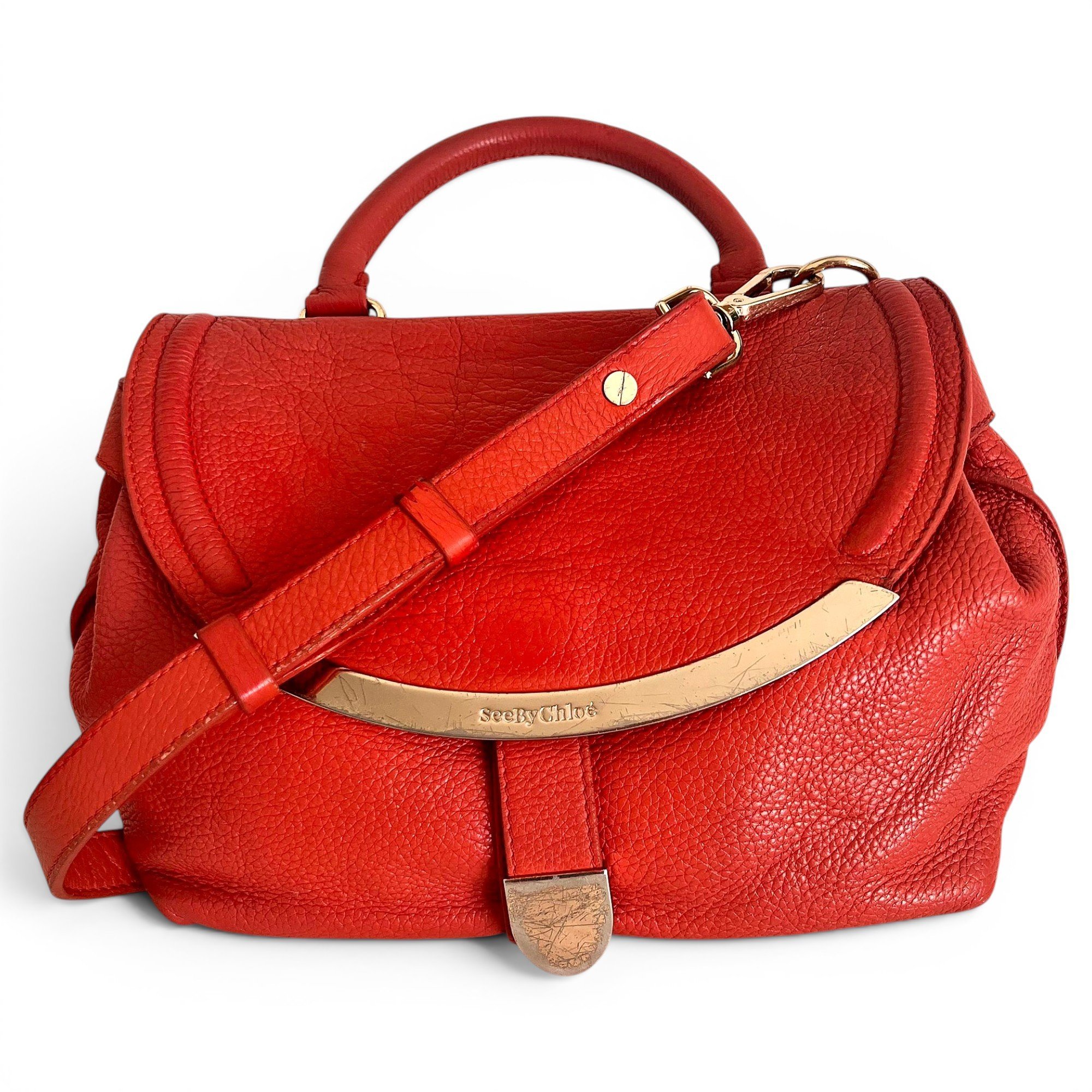 Leather handbag