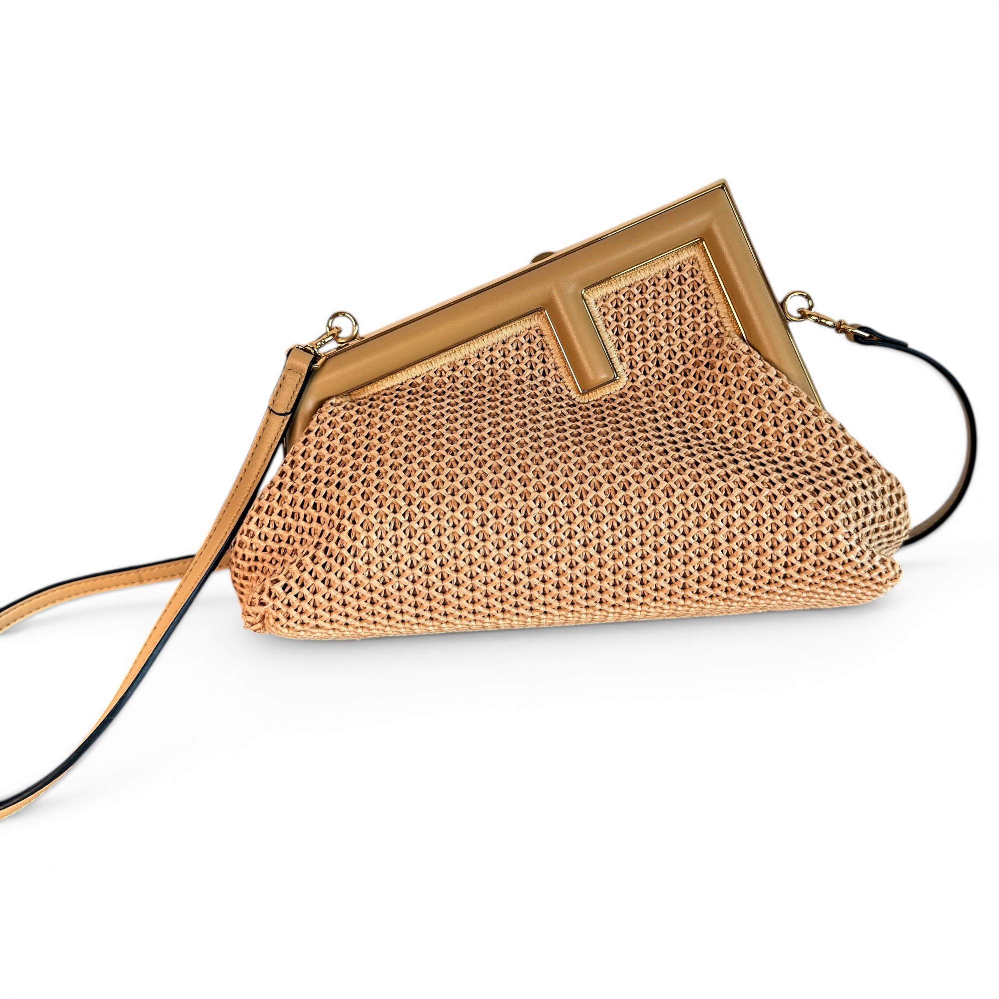 First leather handbag