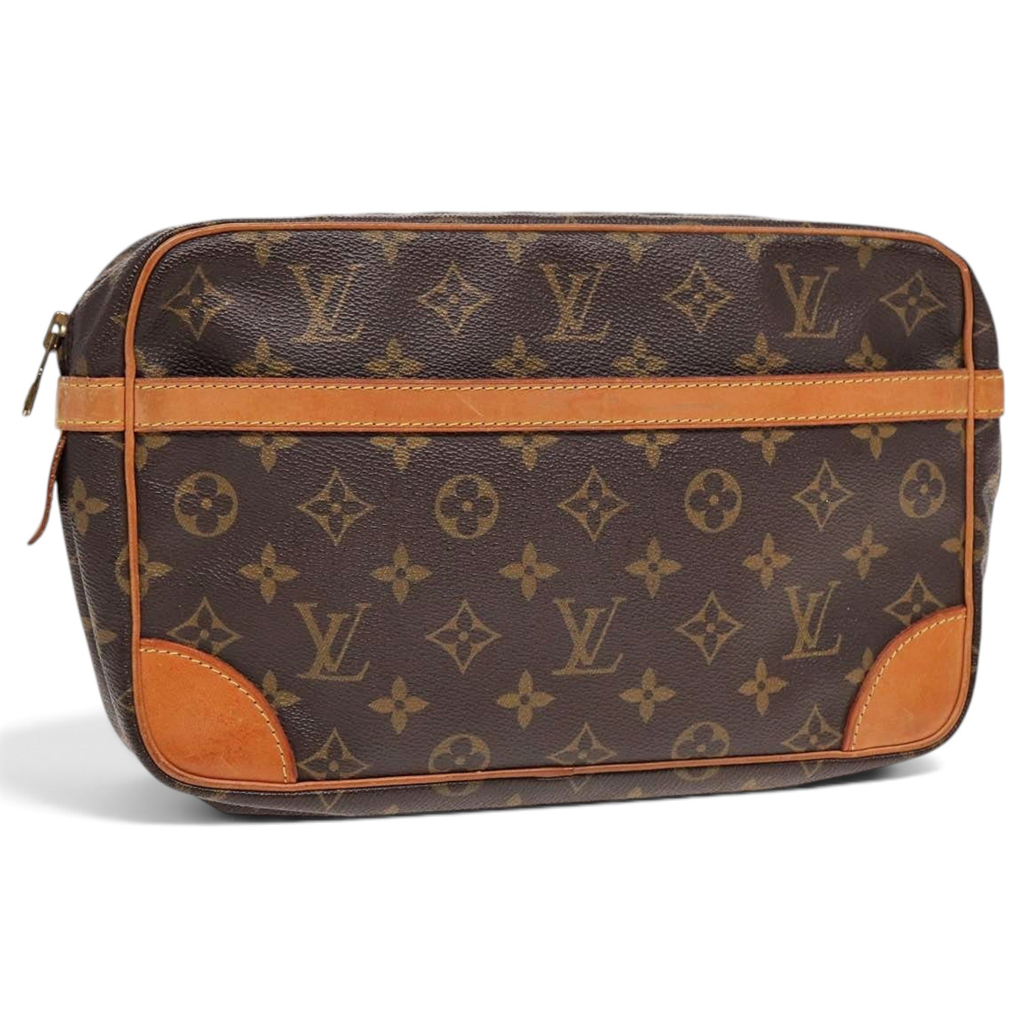 Leather clutch bag