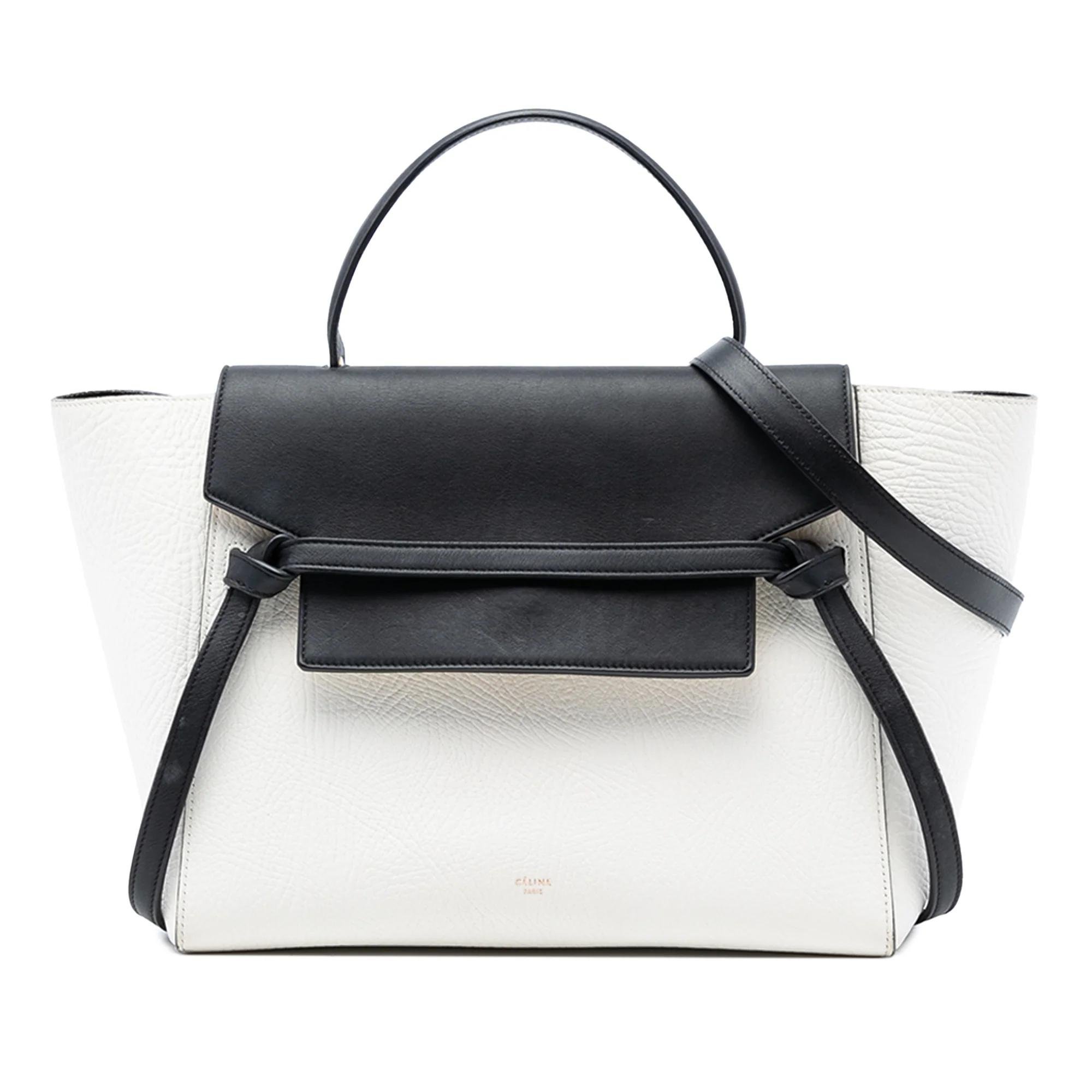 Belt pony-style calfskin handbag