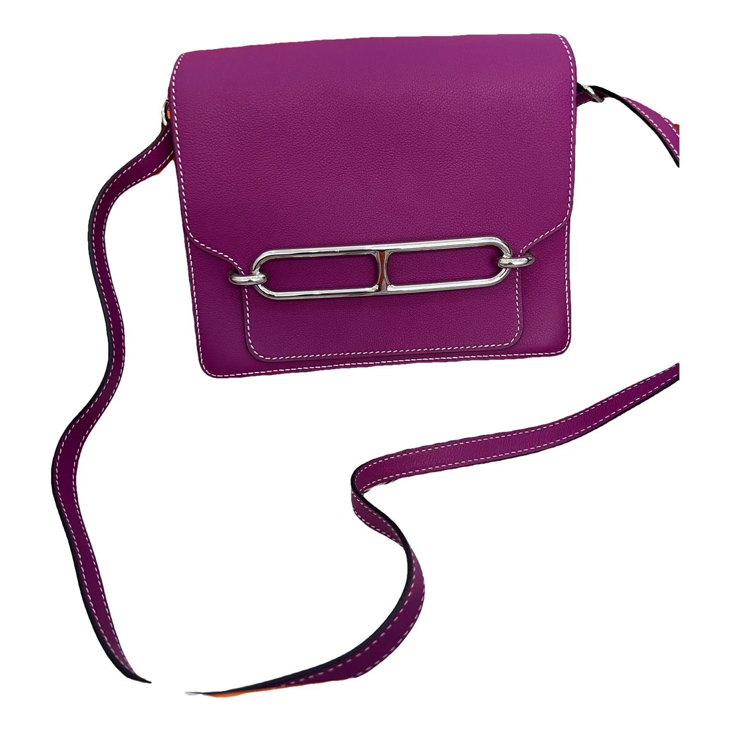 Hermes Roulis linen crossbody bag