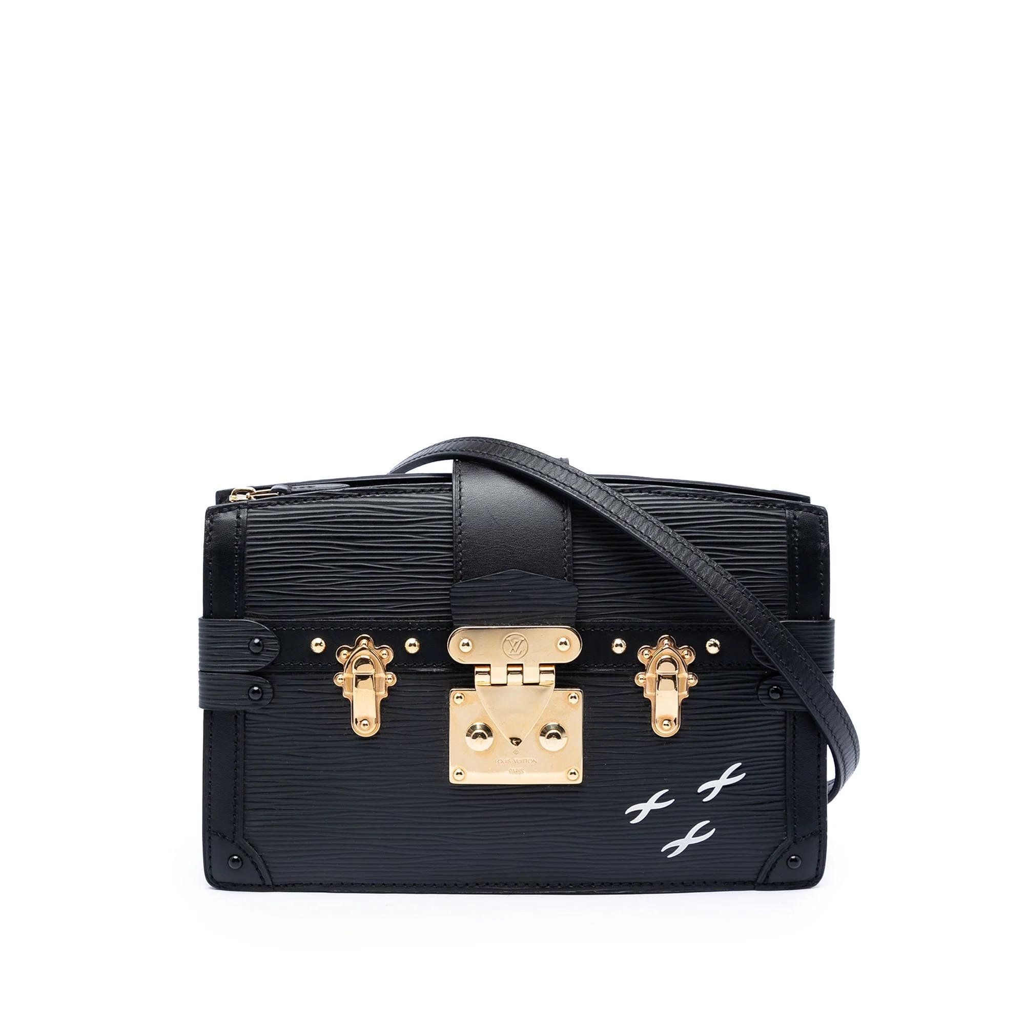 Leather clutch bag