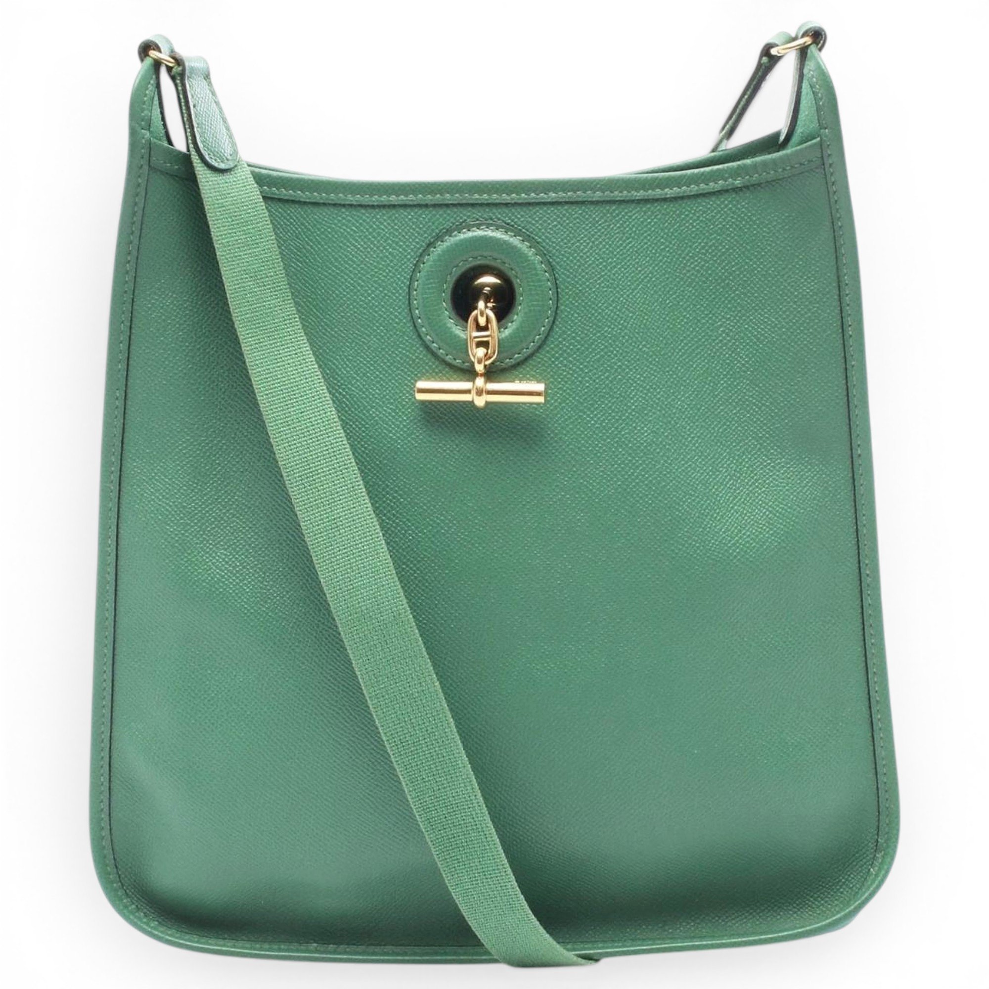 Hermes Vespa Handbag Gold Courchevel Leather
