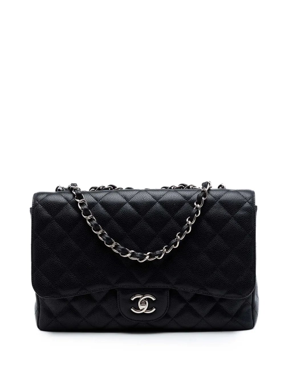 2009-2010 Jumbo Classic Caviar Single Flap shoulder bag
