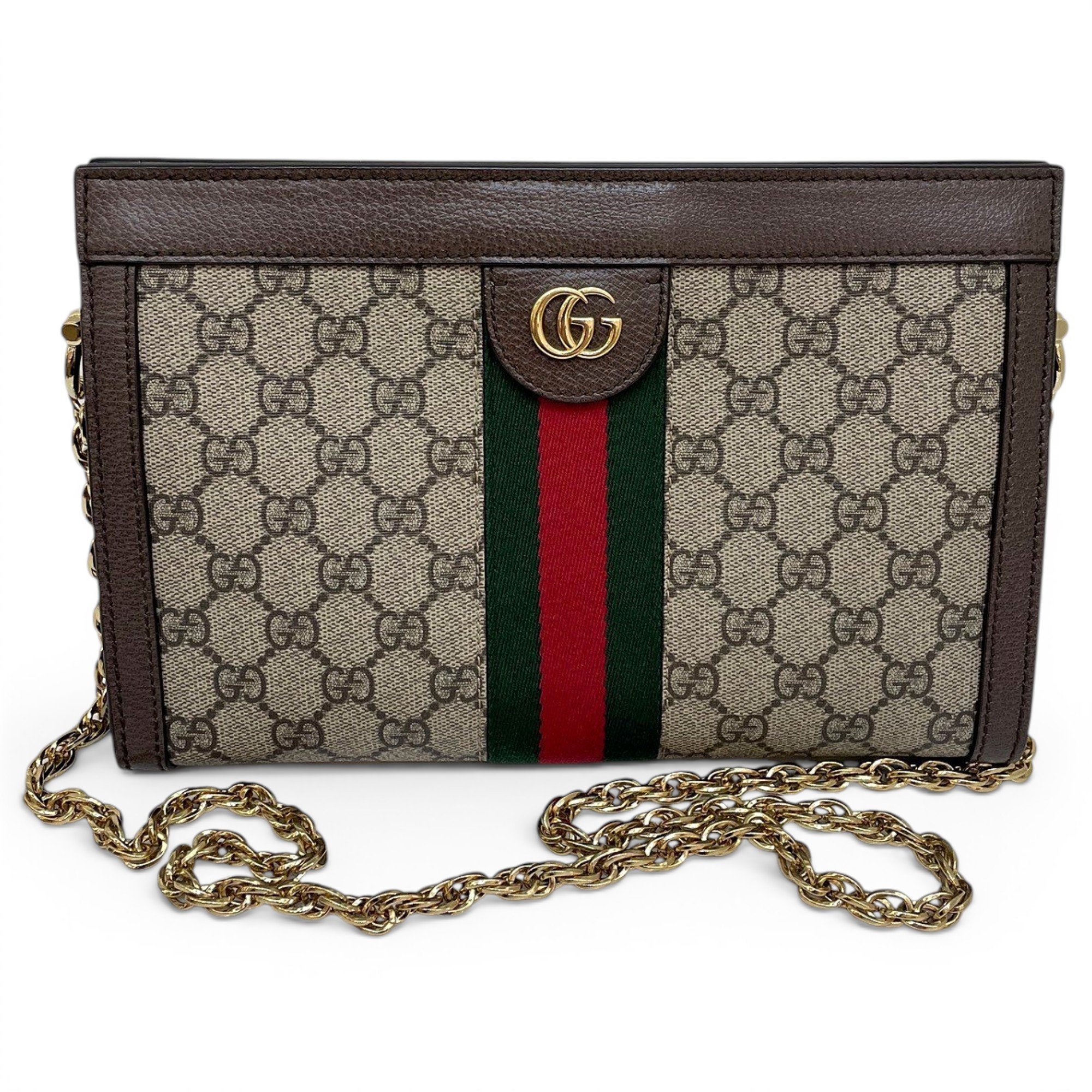 Ophidia Chain leather handbag