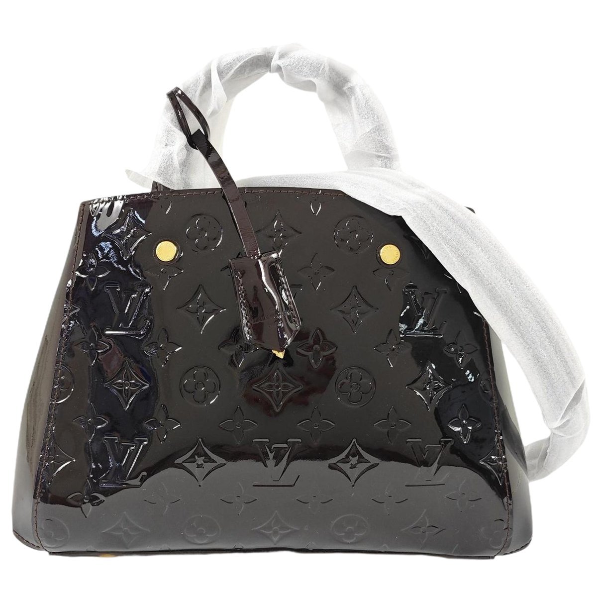 Montaigne patent leather handbag