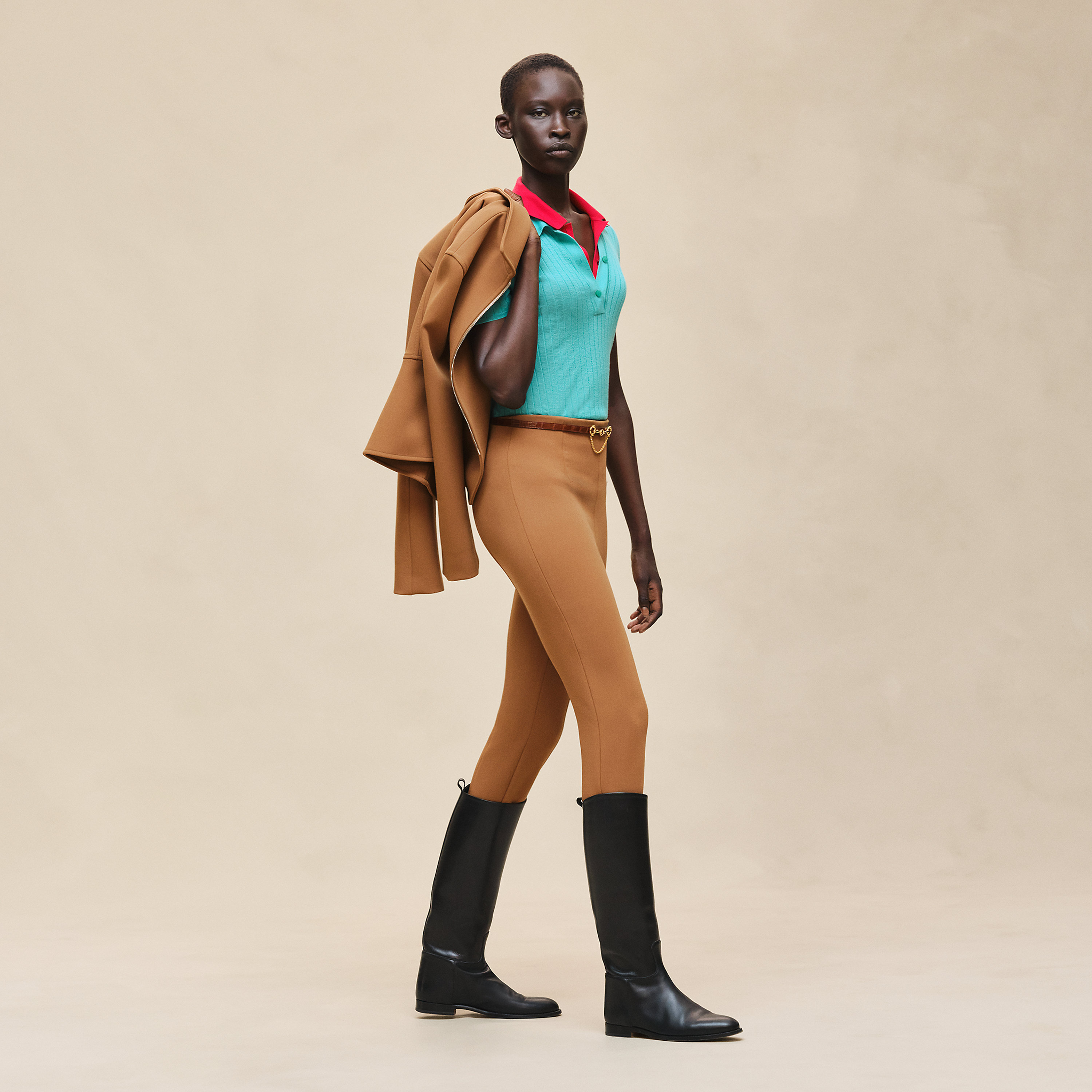 Pantalon taille haute Inspiration Gant