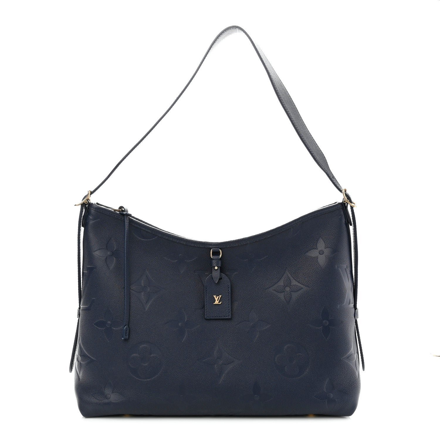 Louis Vuitton Empreinte Monogram Giant CarryAll MM Navy