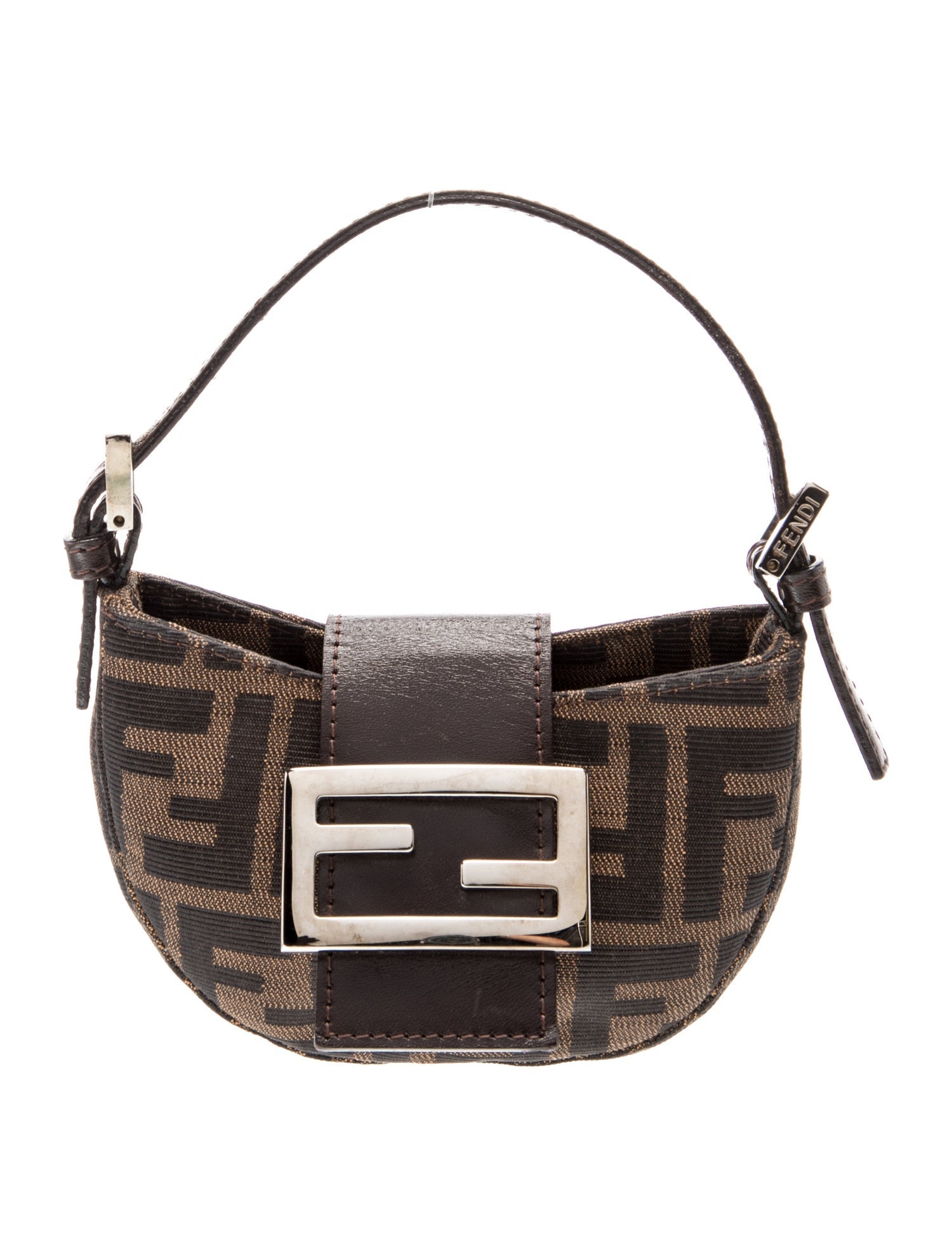 Fendi Zucca FF Shoulder Bag Mini Vintage