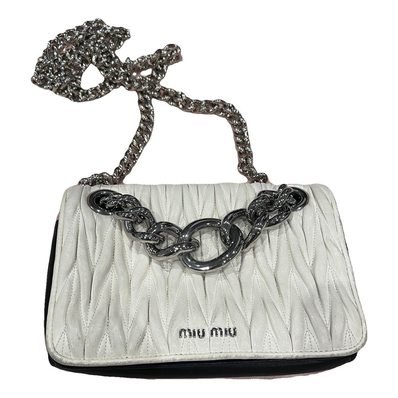 Miu Miu Cleo leather clutch bag
