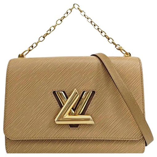 Twist leather handbag