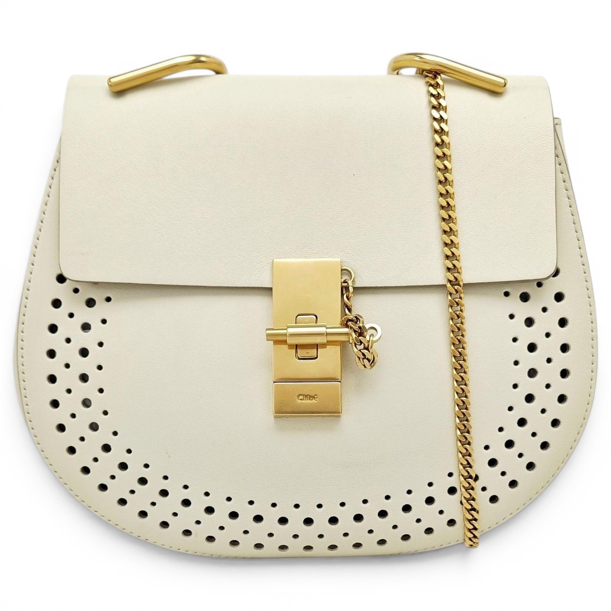 Drew leather handbag