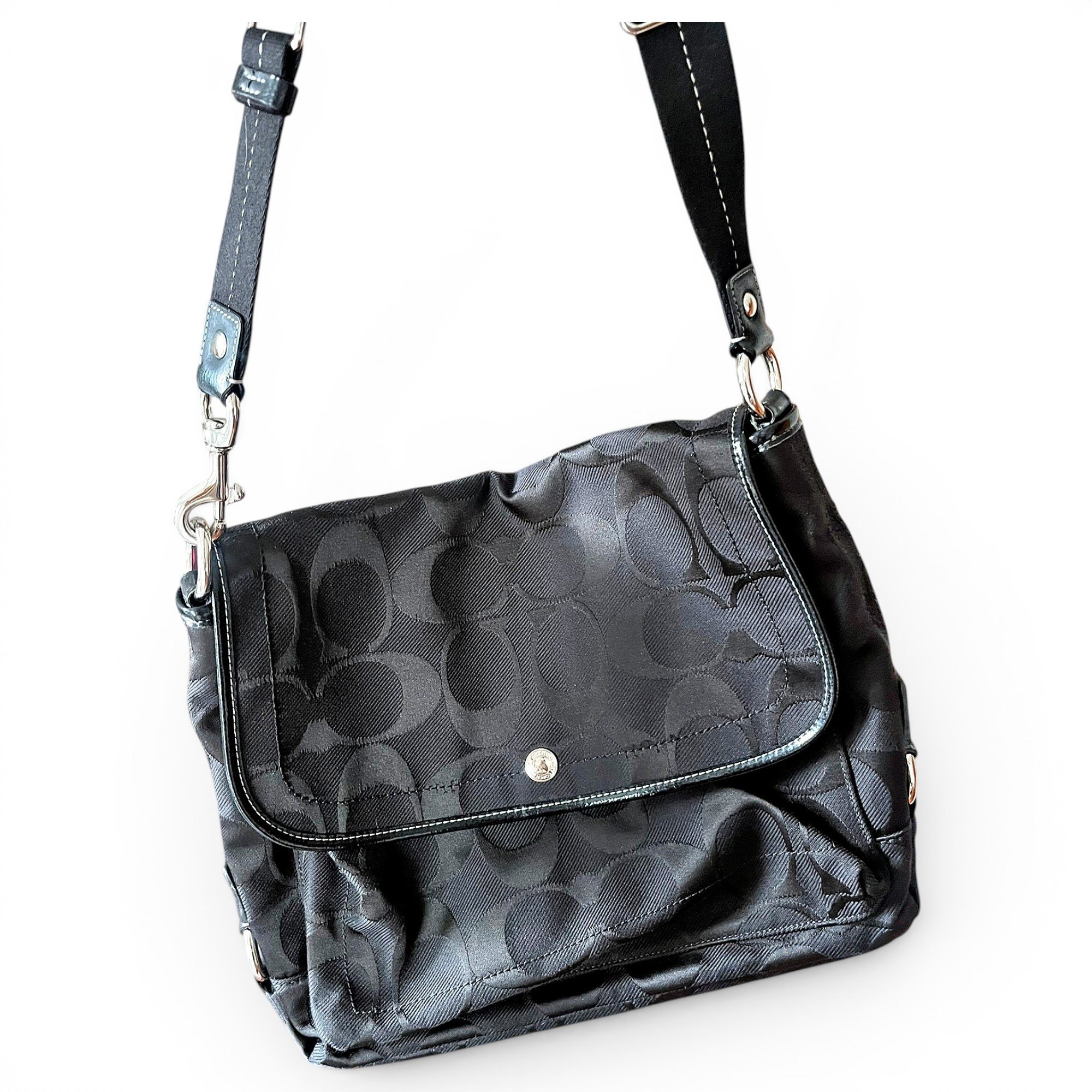 Vinyl handbag