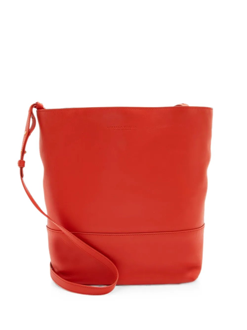 Nappa leather bucket bag