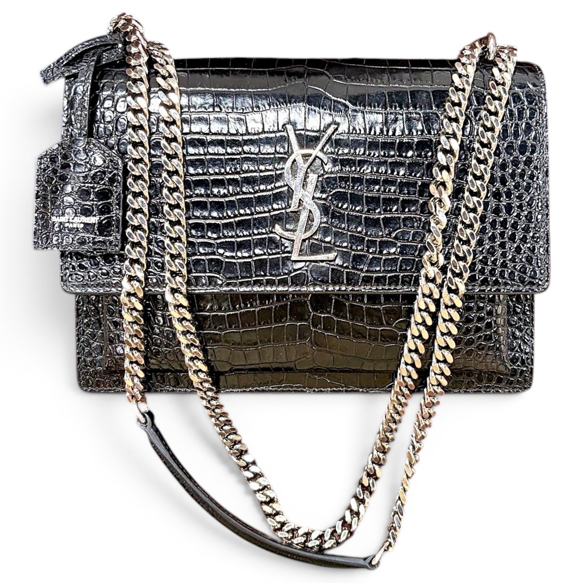 Sunset leather crossbody bag