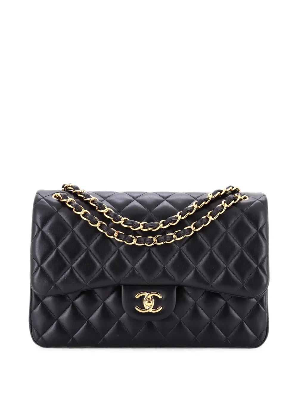 Classic Double Flap Bag Quilted Lambskin Jumbo shoulder bag