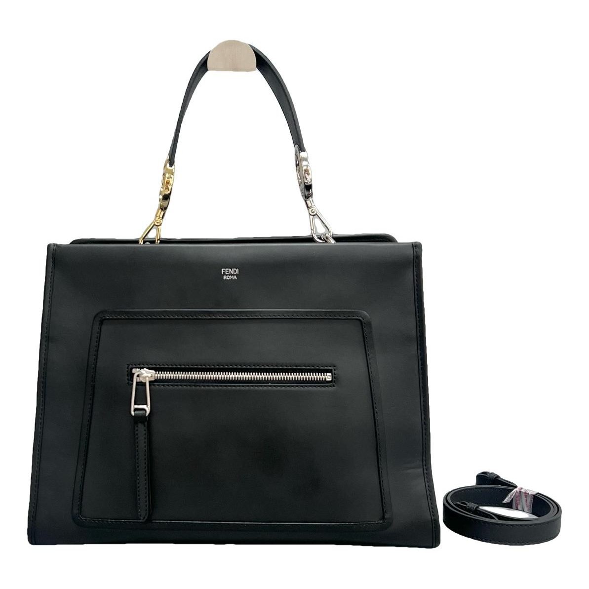 Runaway leather handbag