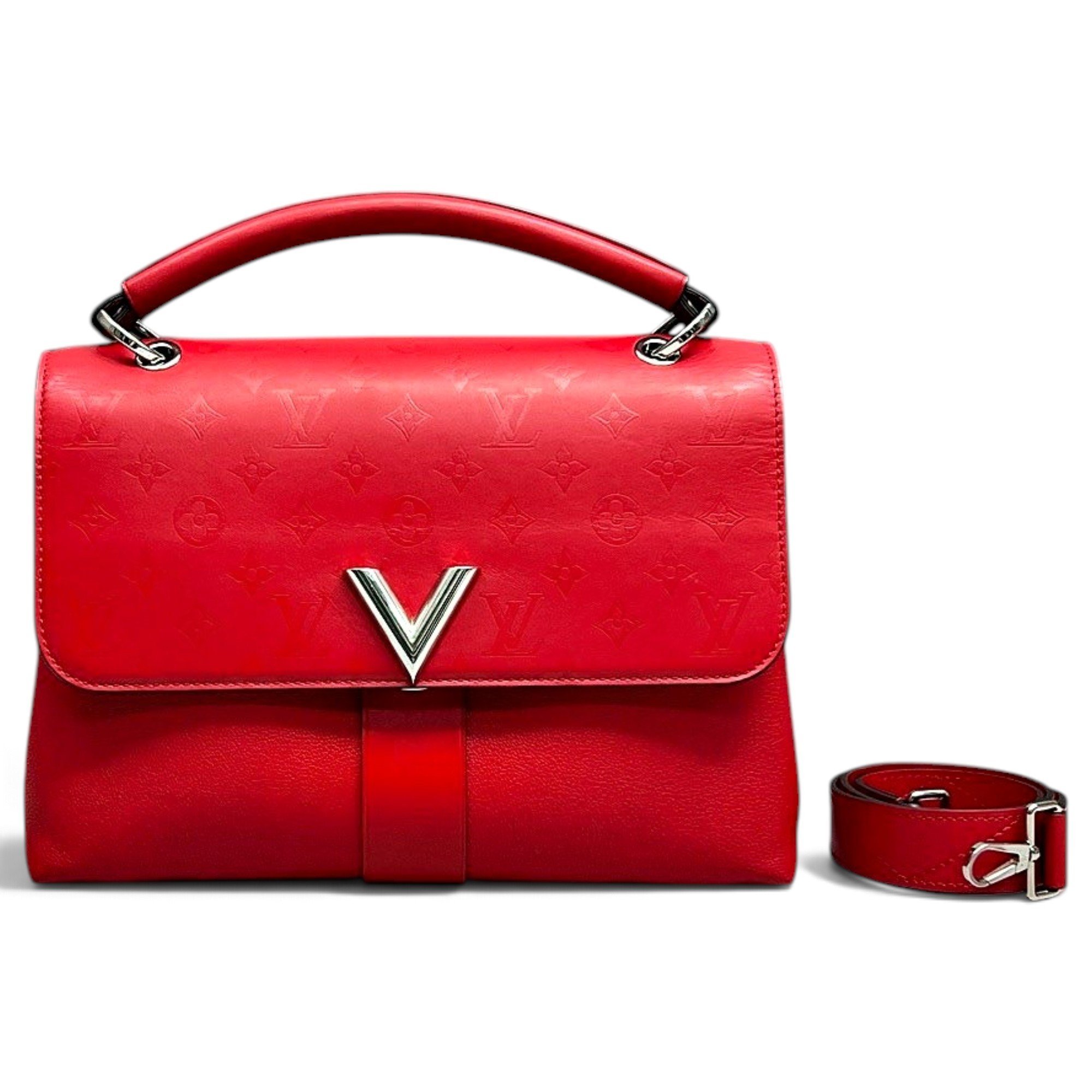 One Handle very leather handbag