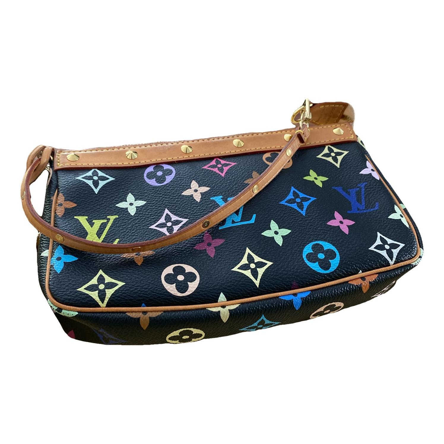 Leather clutch bag
