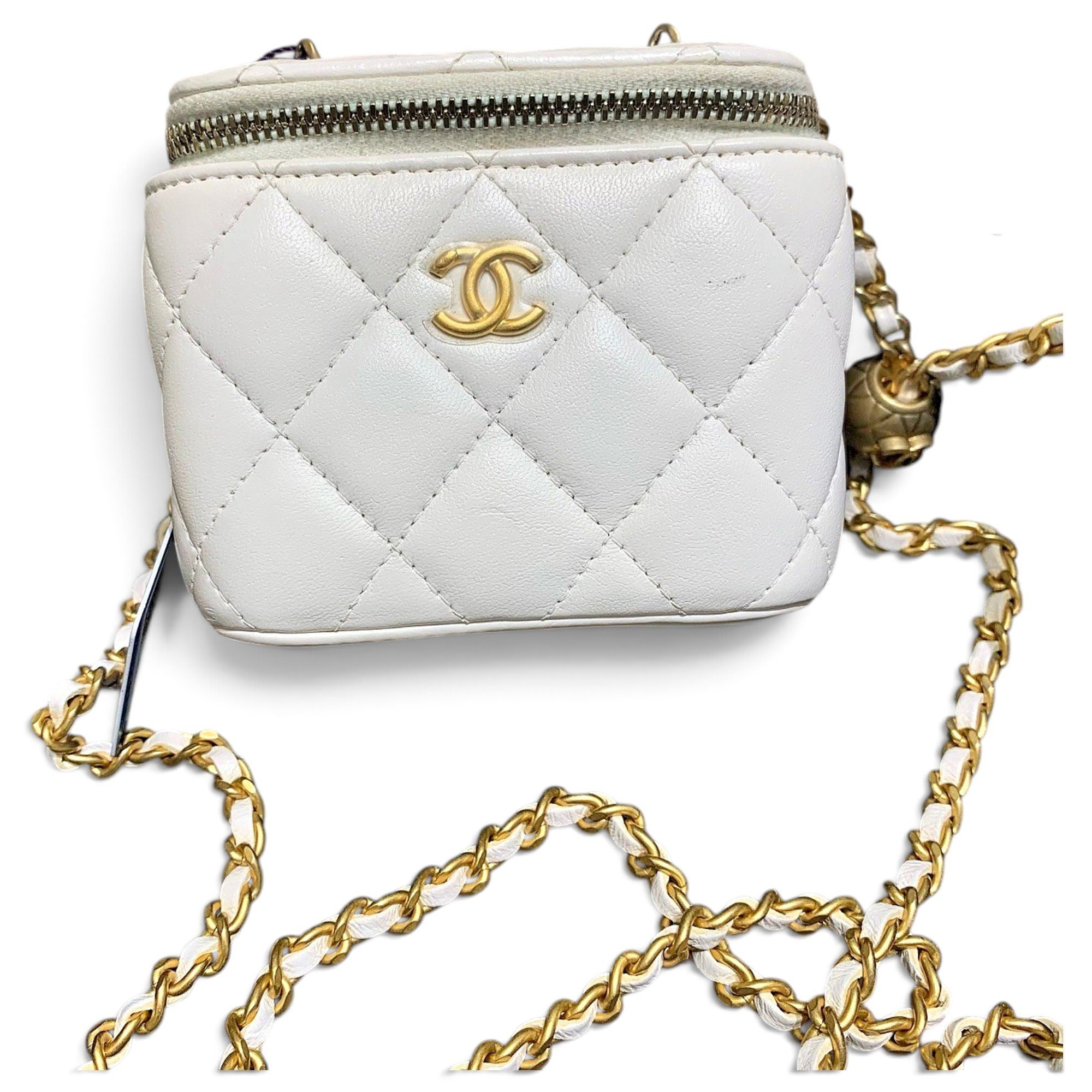Trendy CC Vanity leather handbag