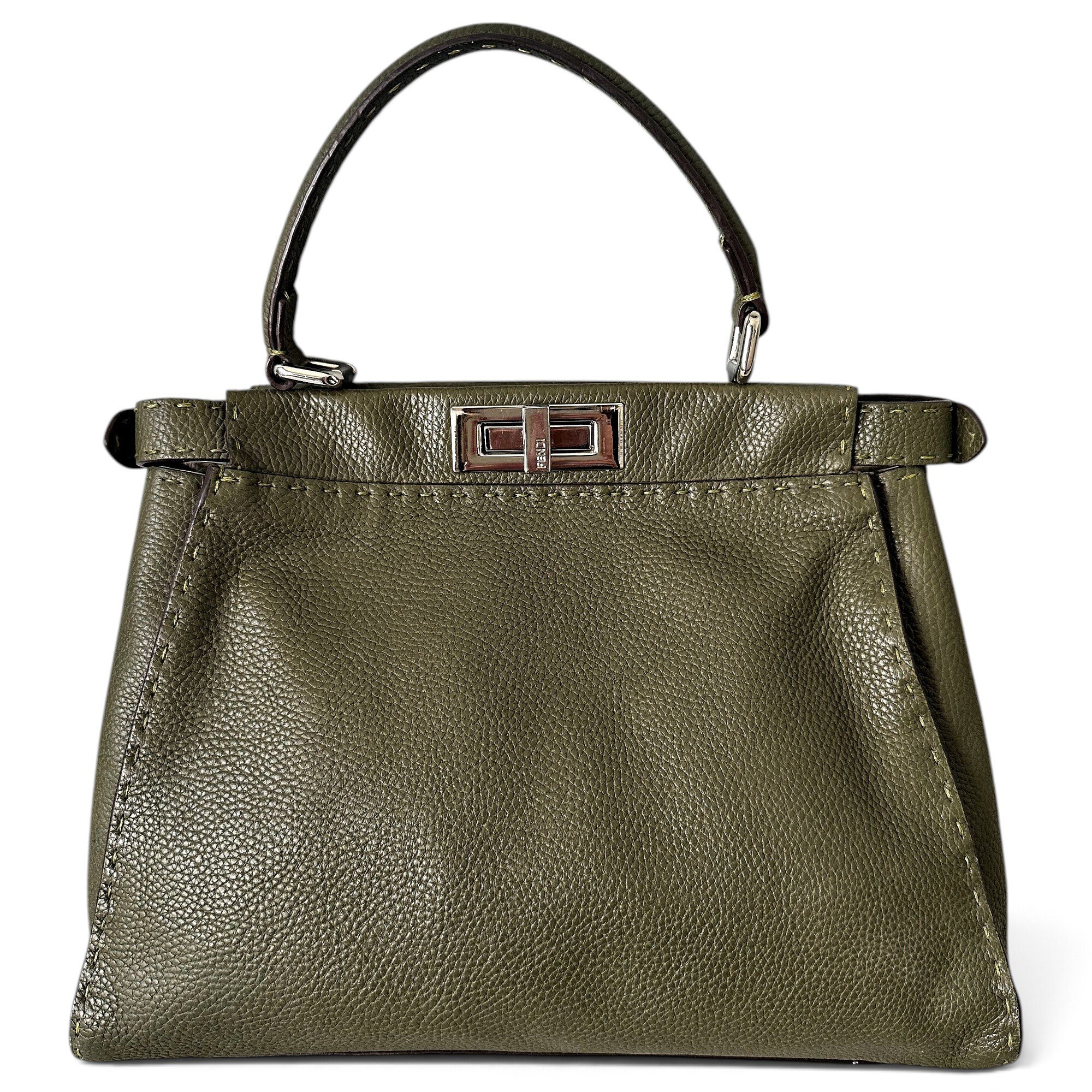 Peekaboo leather handbag