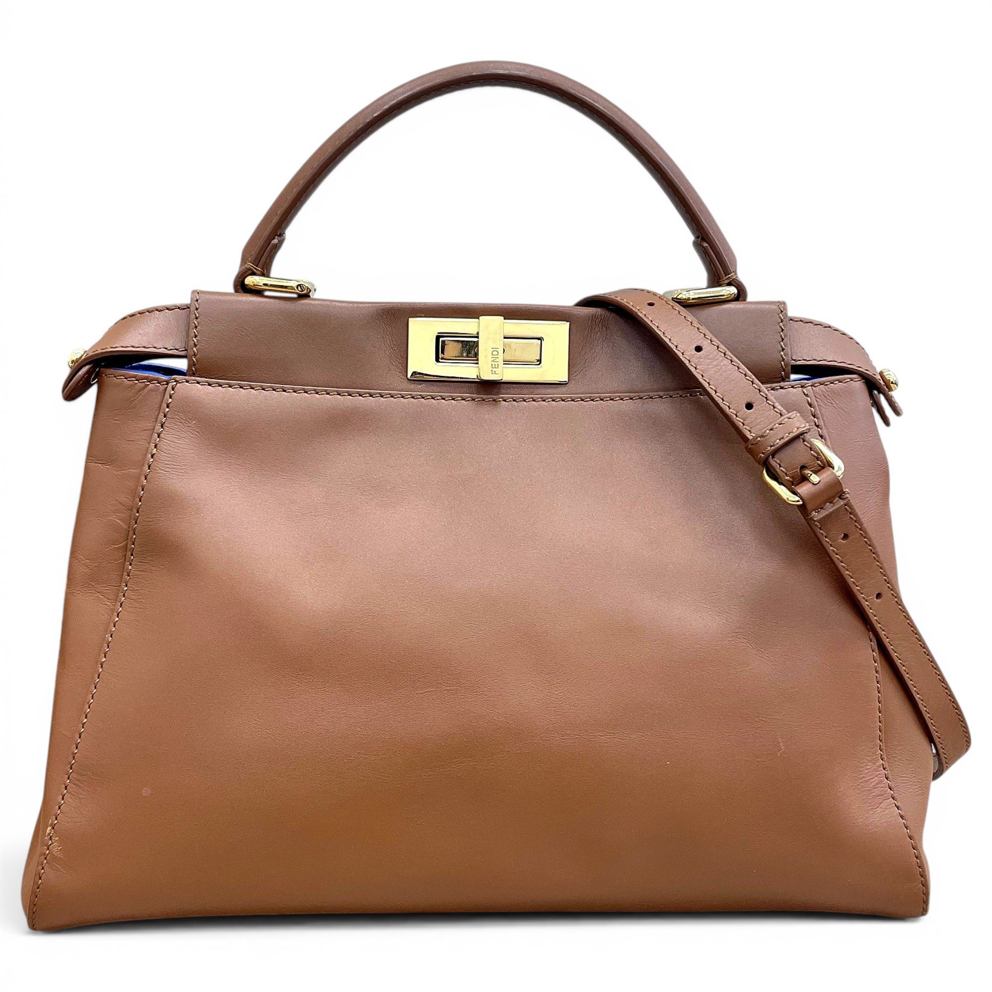 Peekaboo leather handbag