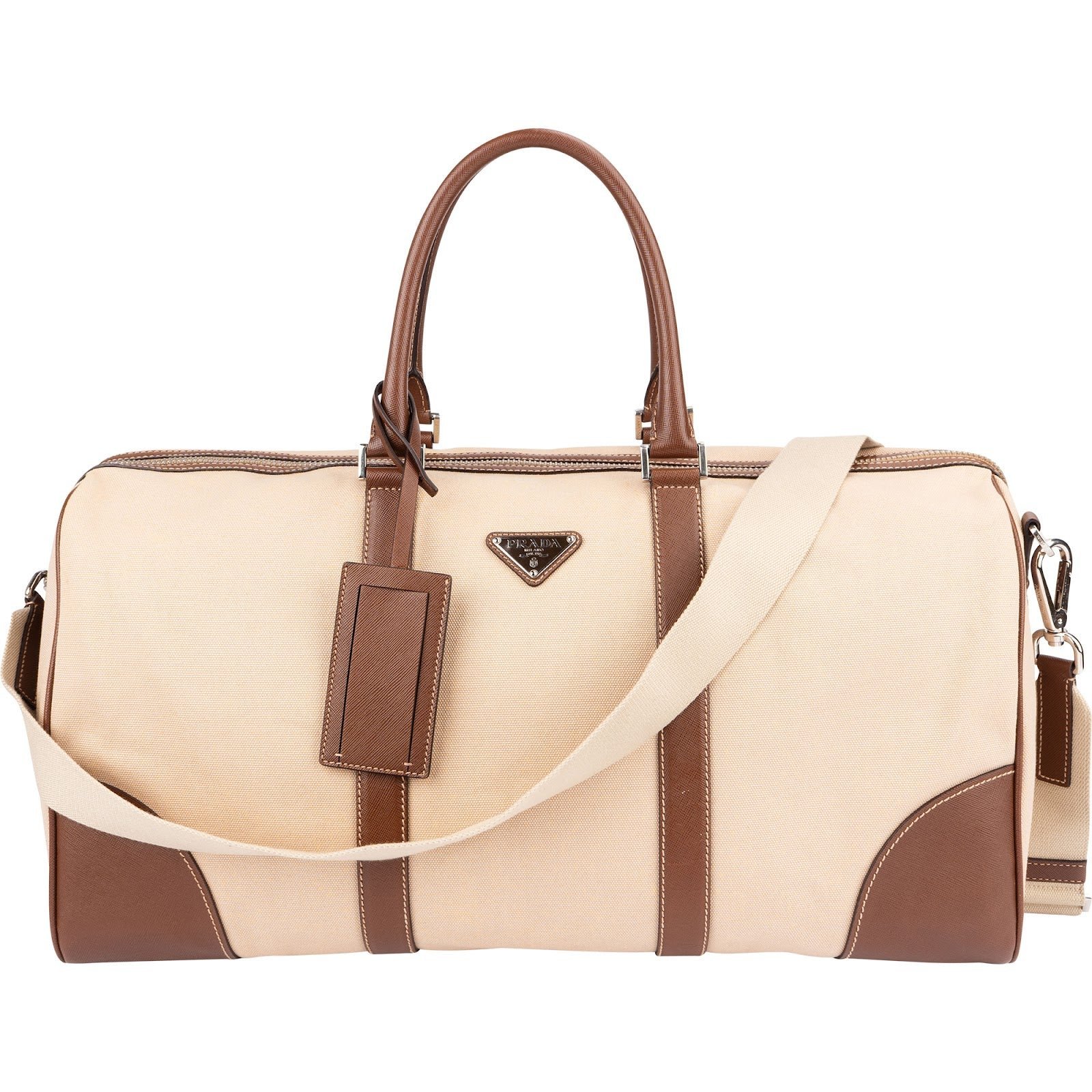 Leather travel bag