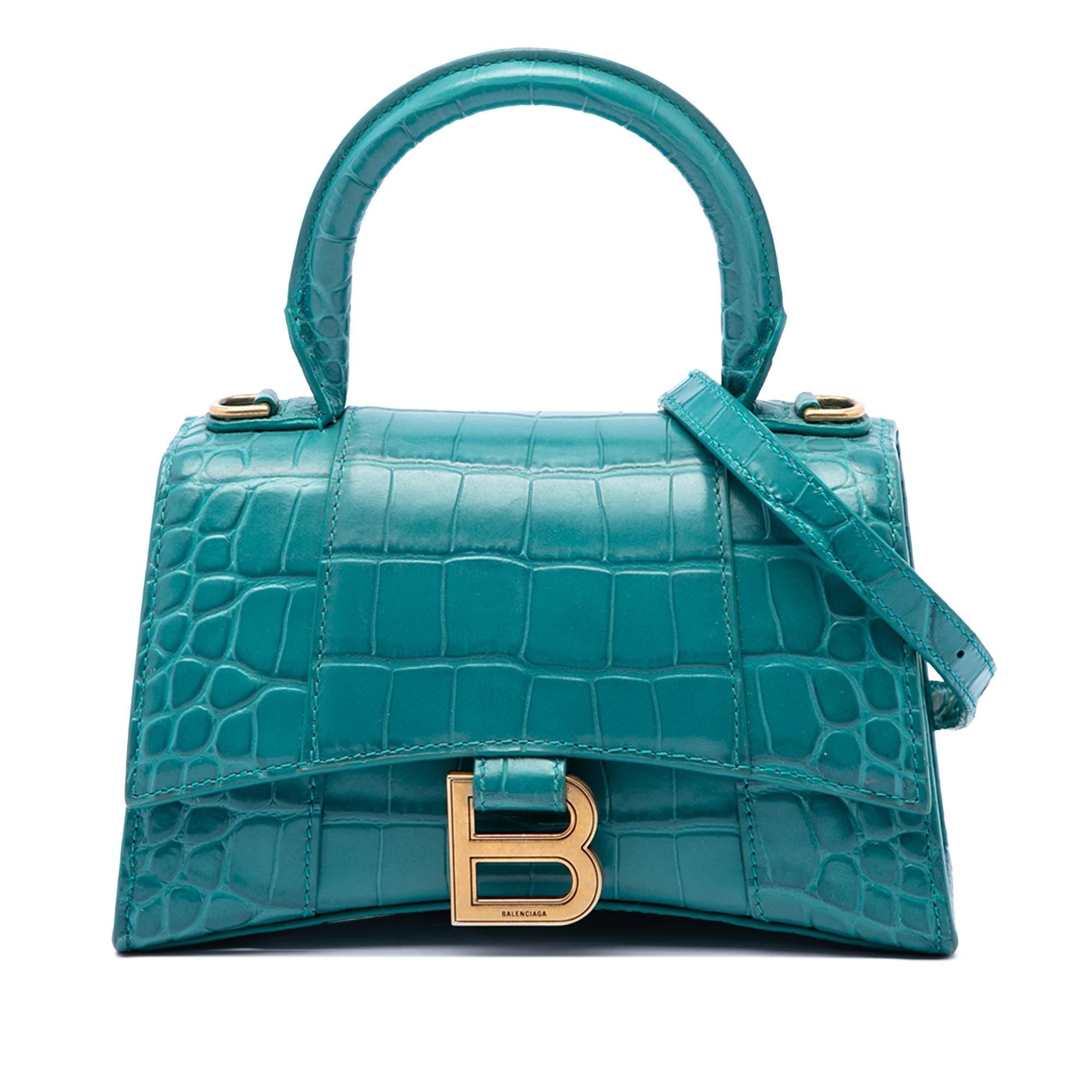 Hourglass pony-style calfskin handbag