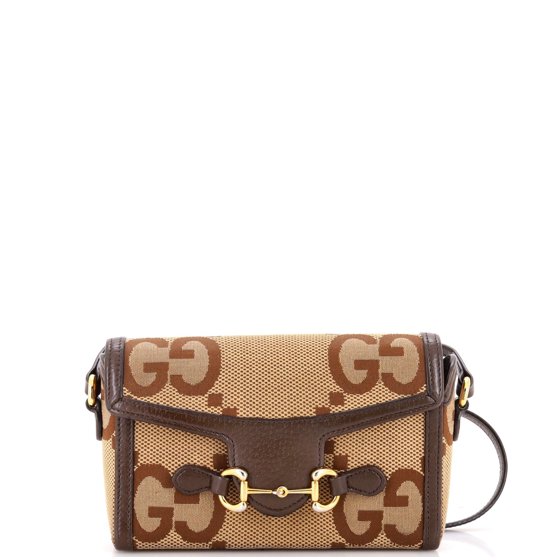 Horsebit 1955 Flap Crossbody Bag Jumbo GG Canvas Mini