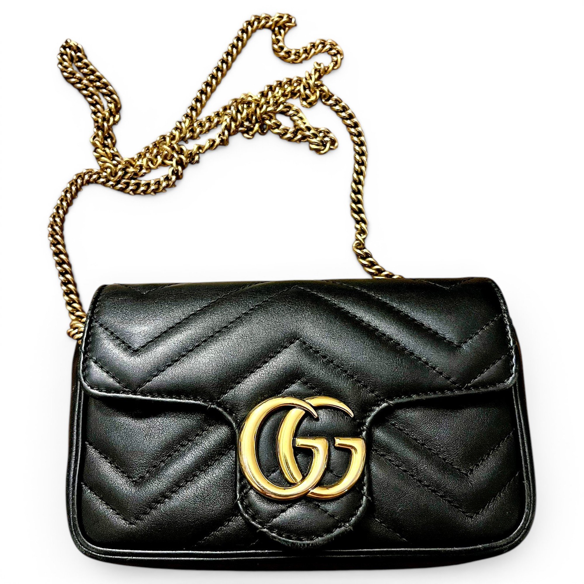 Marmont leather clutch bag