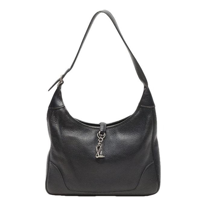 Trim leather handbag
