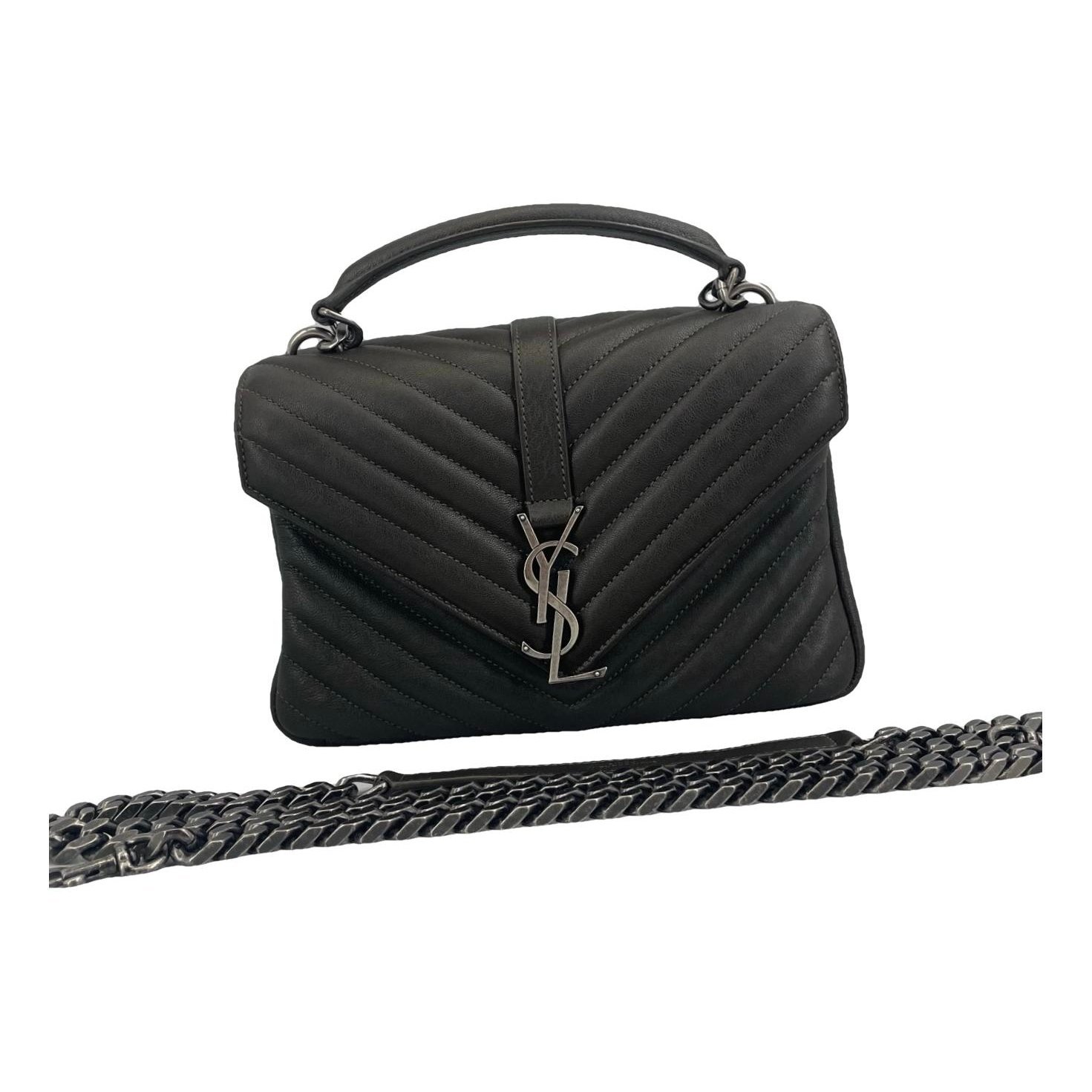 Collége monogramme leather handbag