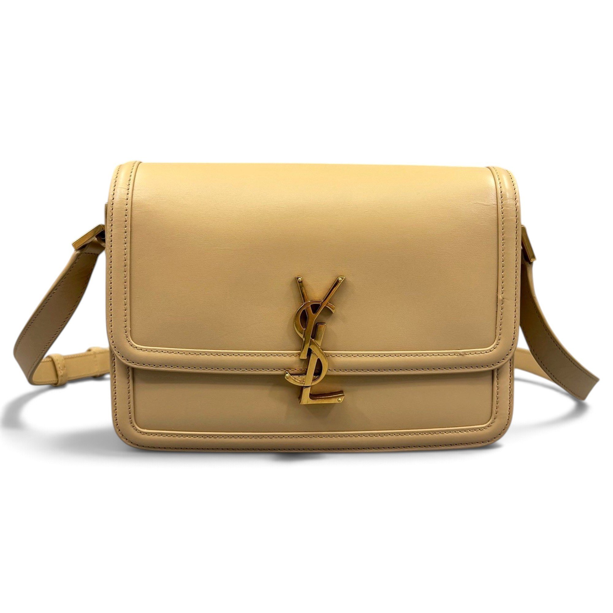 Solférino leather handbag