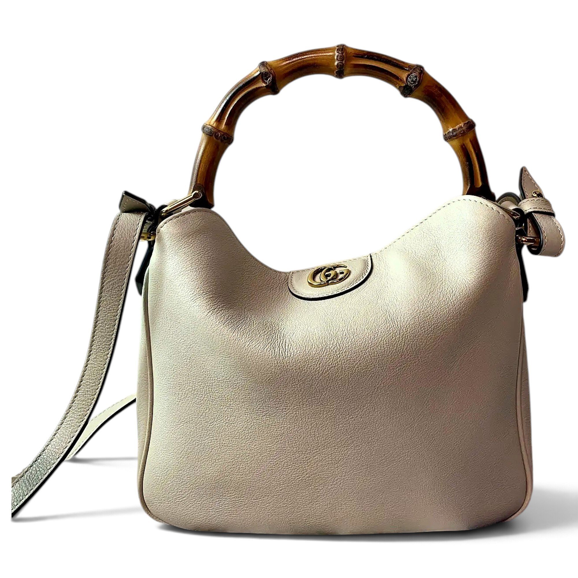 Diana Bamboo leather handbag