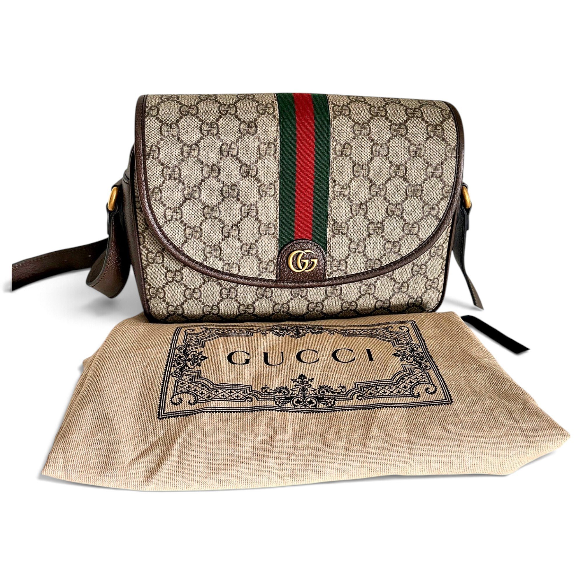 Ophidia leather crossbody bag