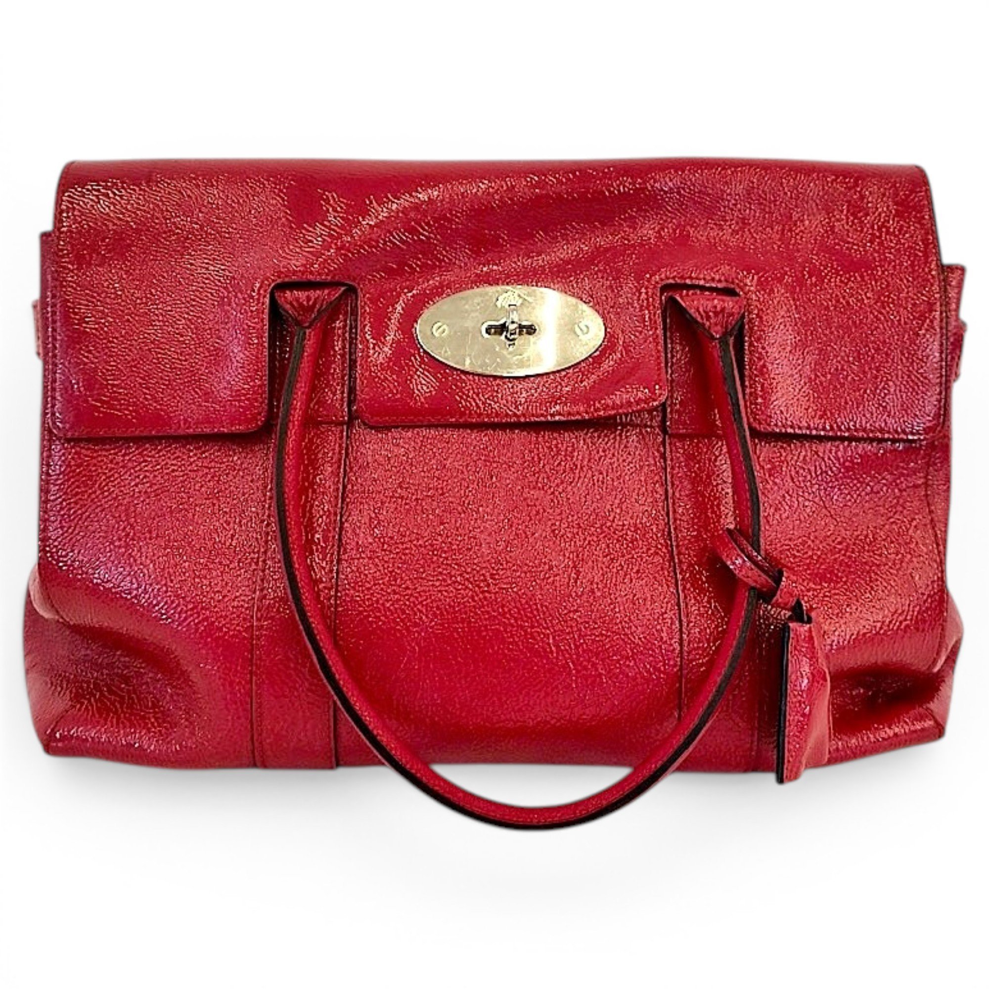 Bayswater patent leather handbag