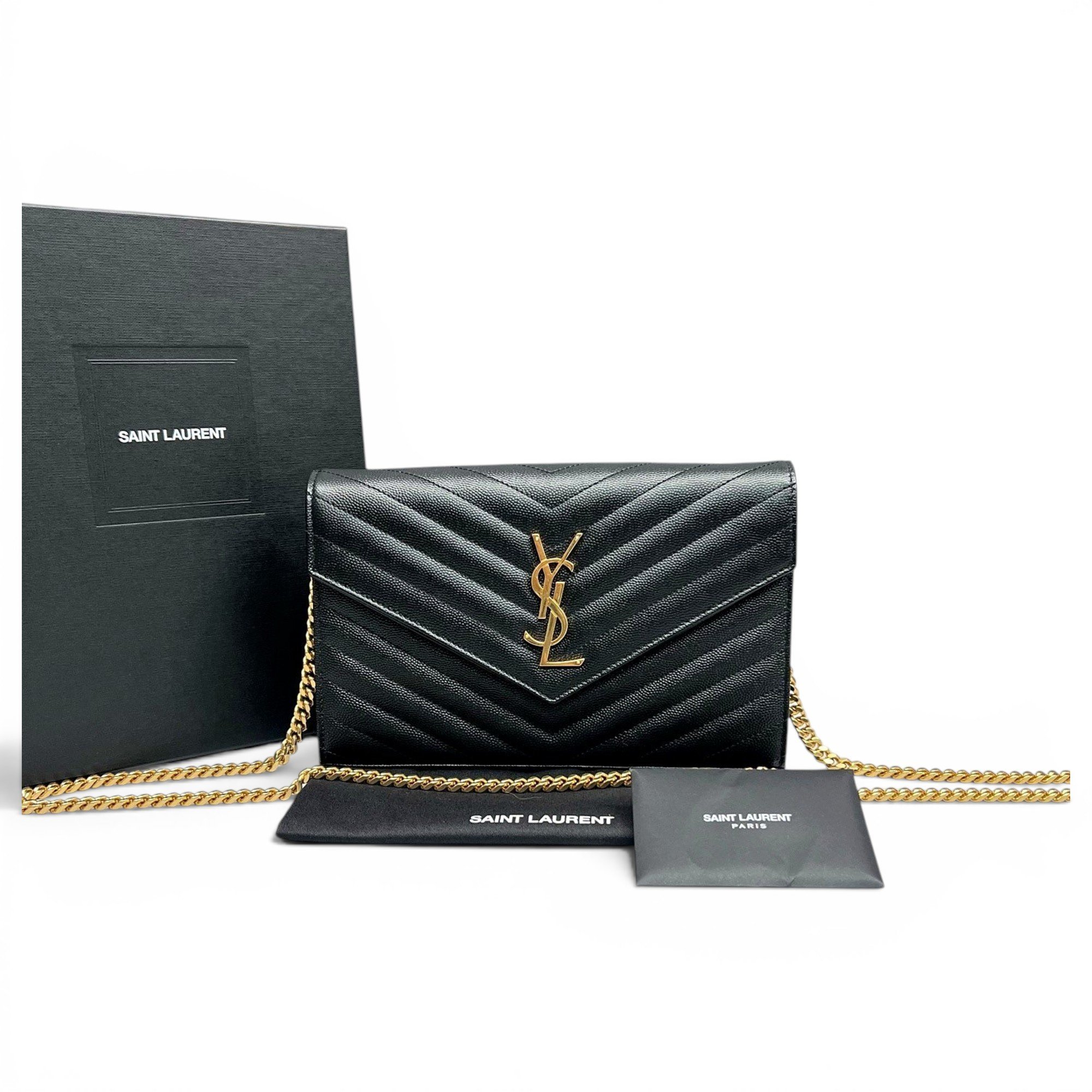 Envelope leather handbag
