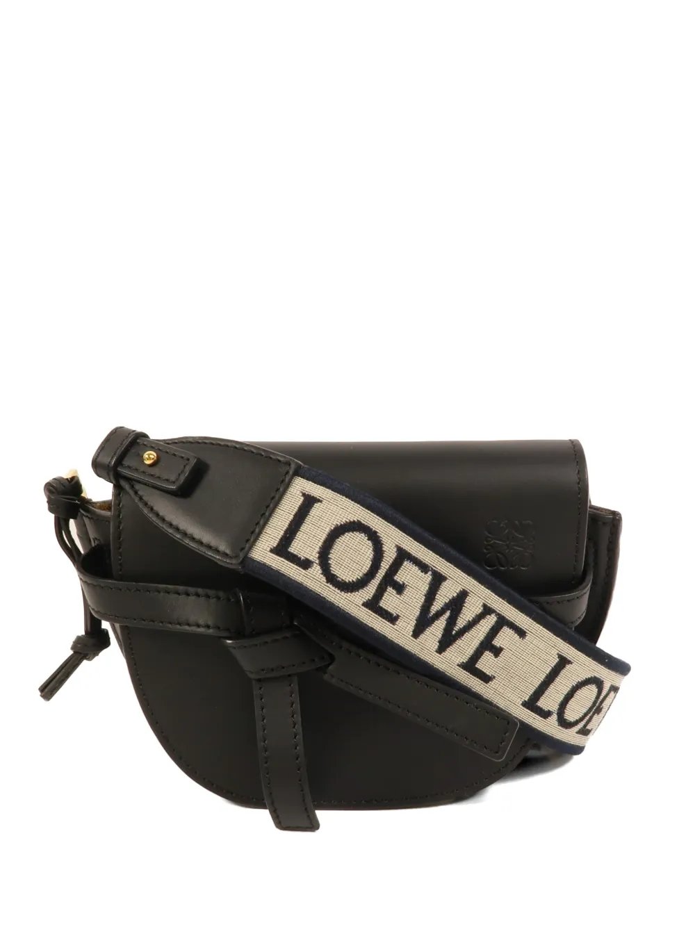 Gate leather shoulder bag