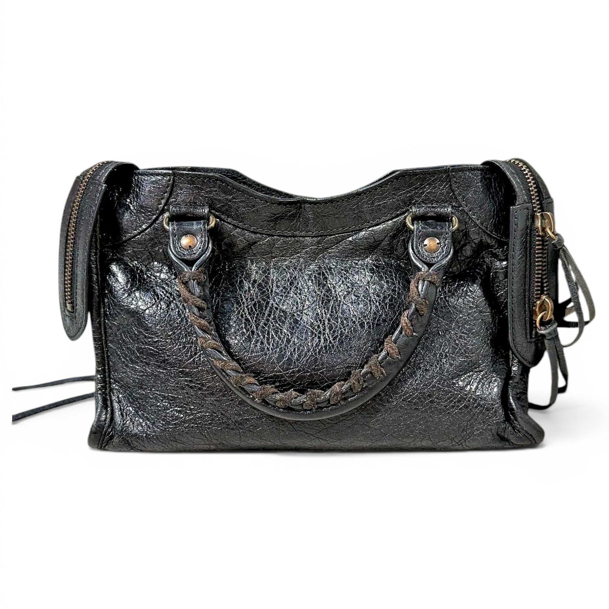 City leather mini bag