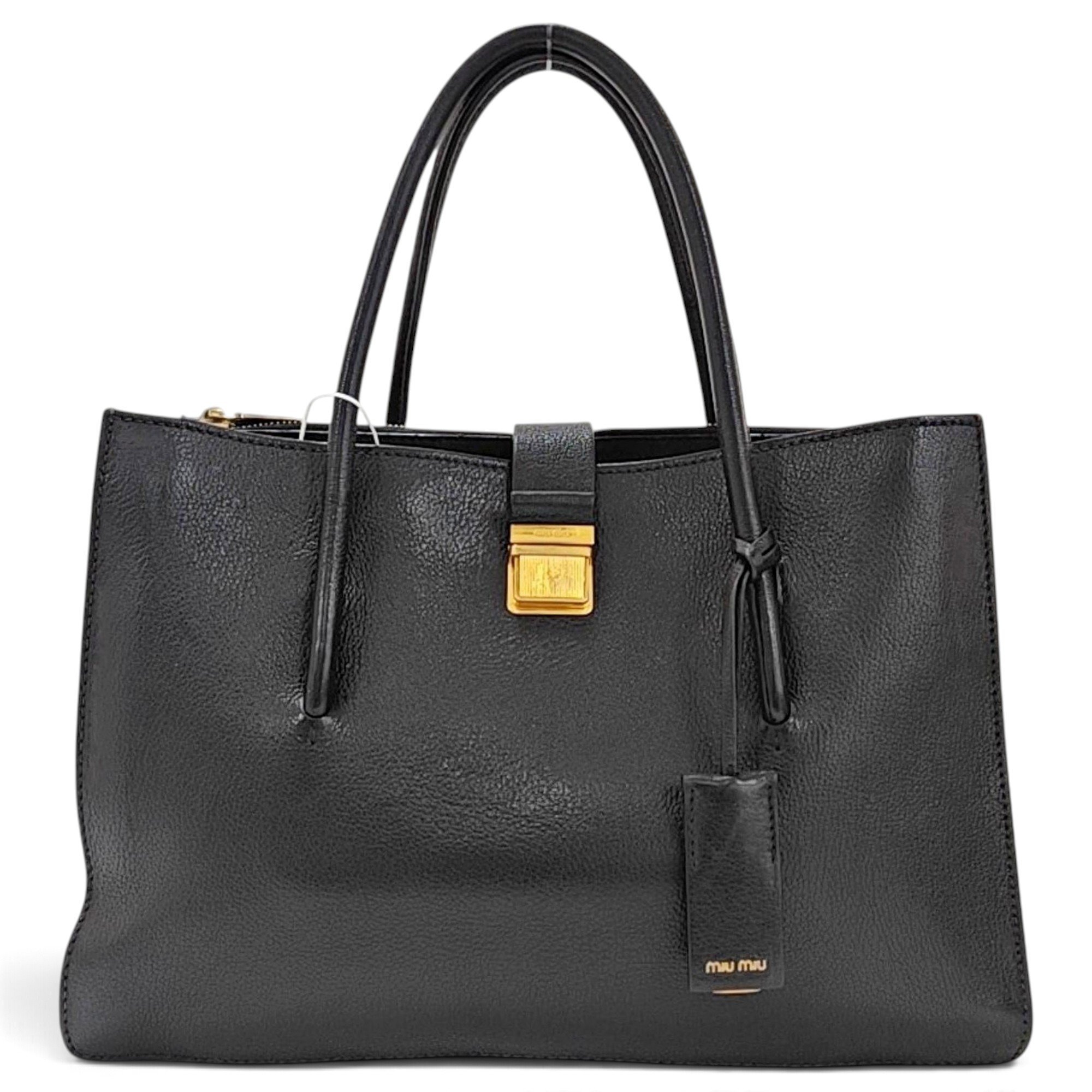 Madras leather handbag