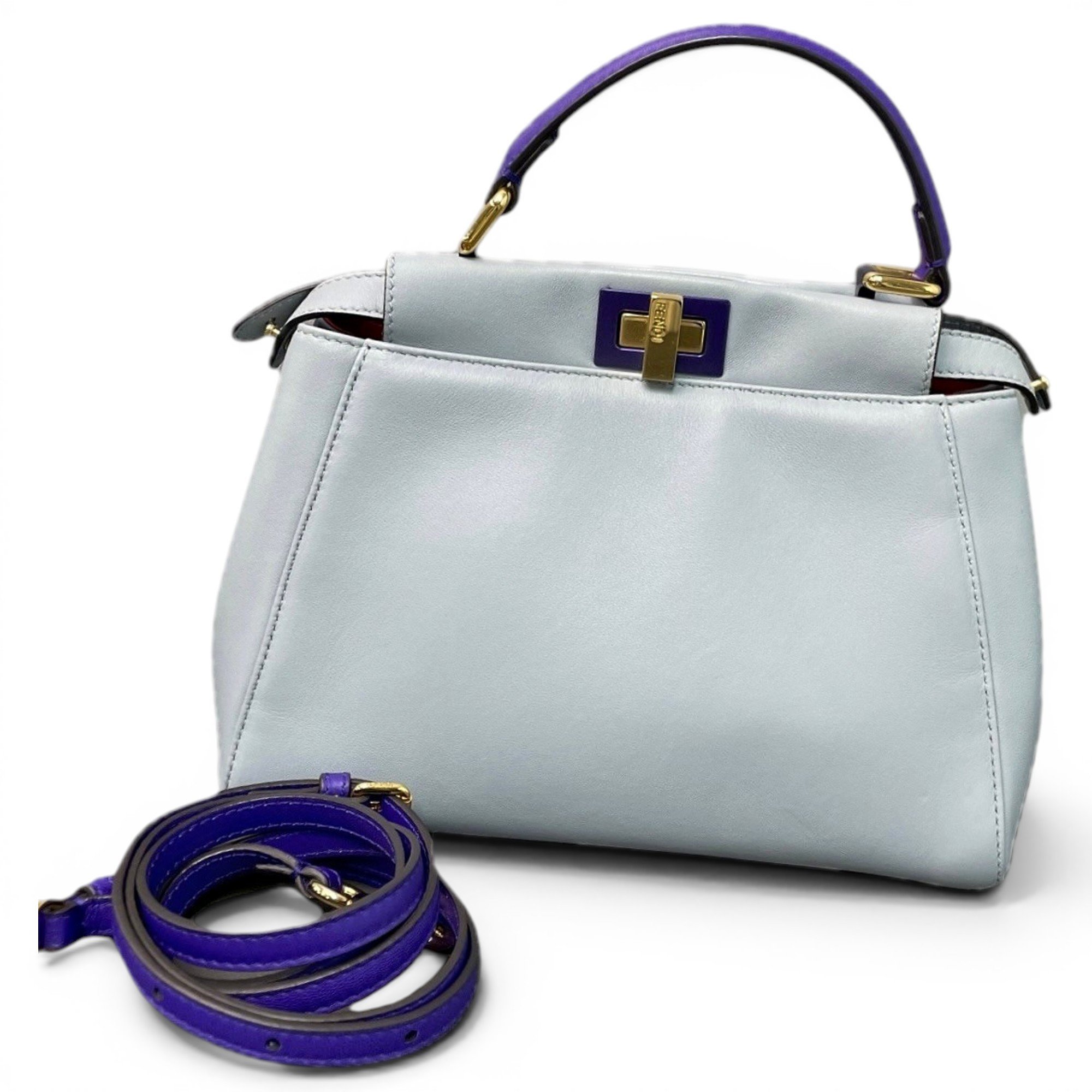 Peekaboo leather handbag