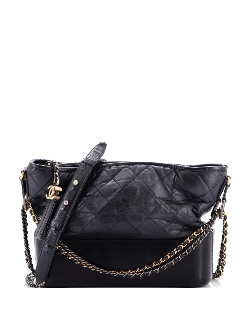 Gabrielle Quilted Aged Calfskin Medium hobo bag