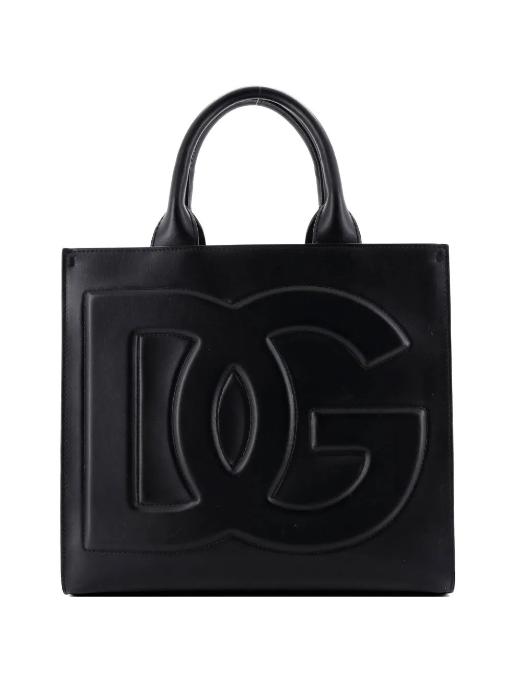 Embossed Logo Beatrice Leather tote bag