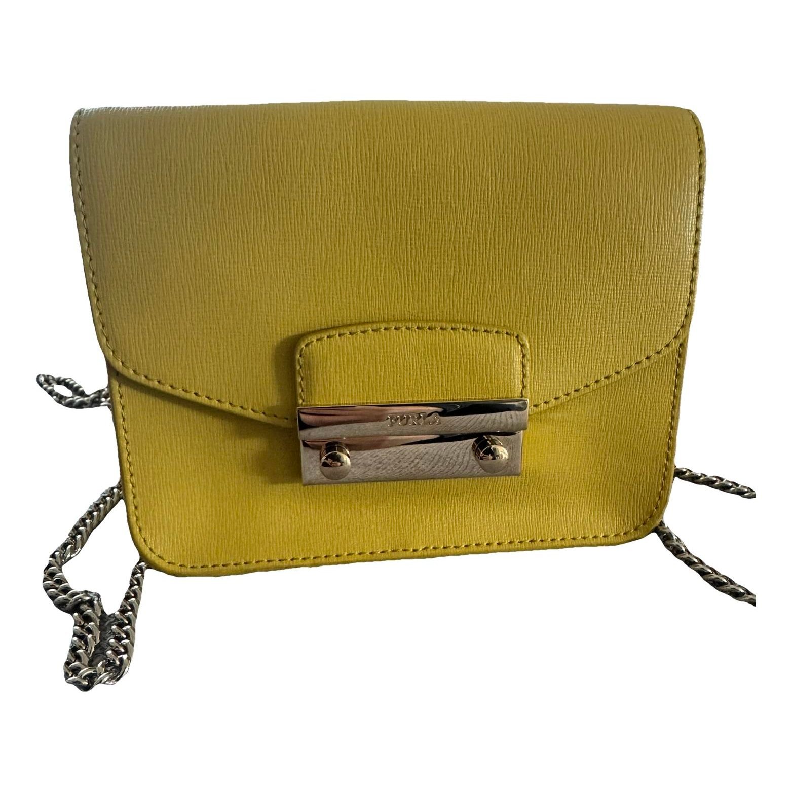 Metropolis leather clutch bag
